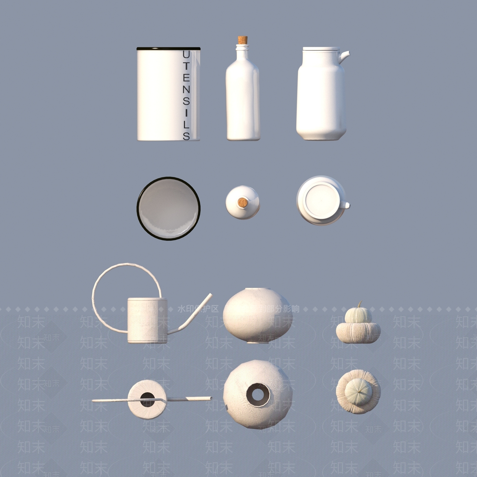 厨房用品3D模型下载【ID:1194262631】