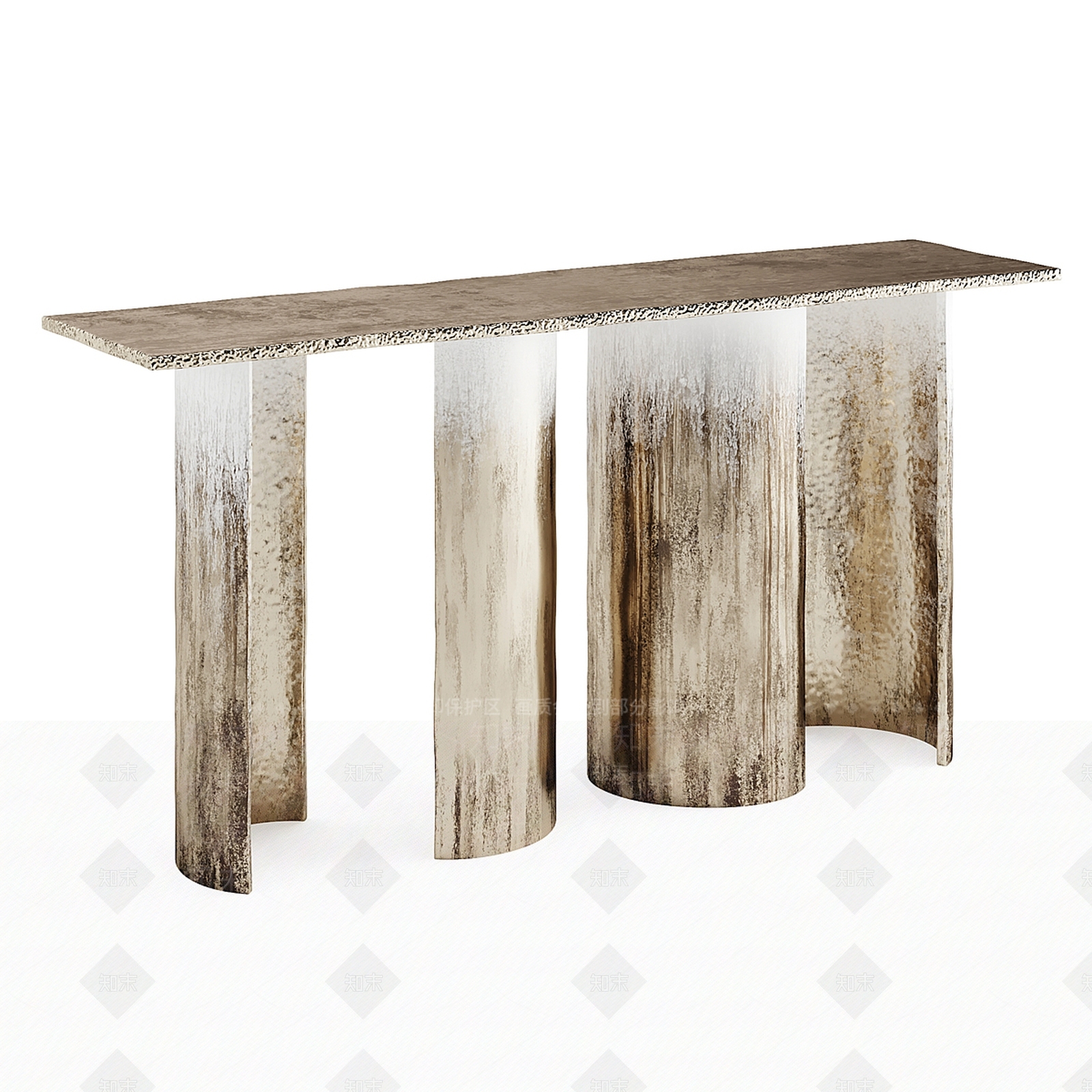 新中式轻奢玄关柜3D模型下载【ID:1194263279】