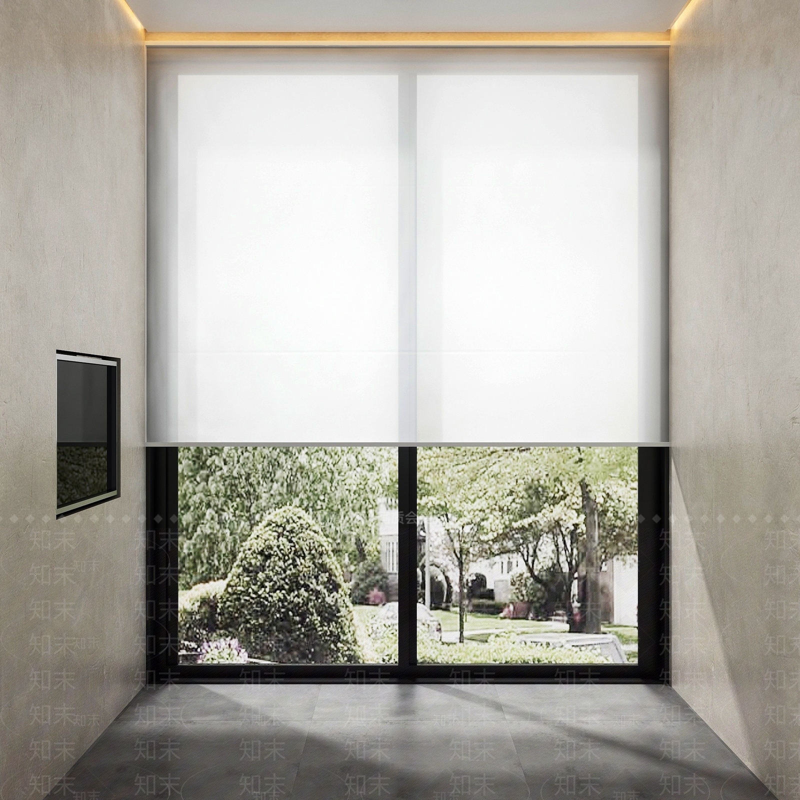 现代自建卫生间纱帘3D模型下载【ID:1194263705】