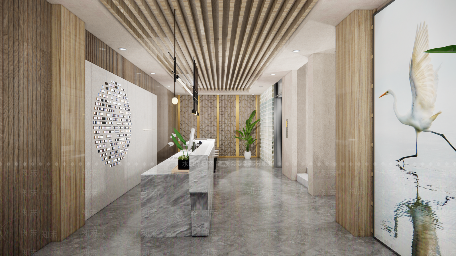现代新中式中餐厅SU模型下载【ID:1194263931】