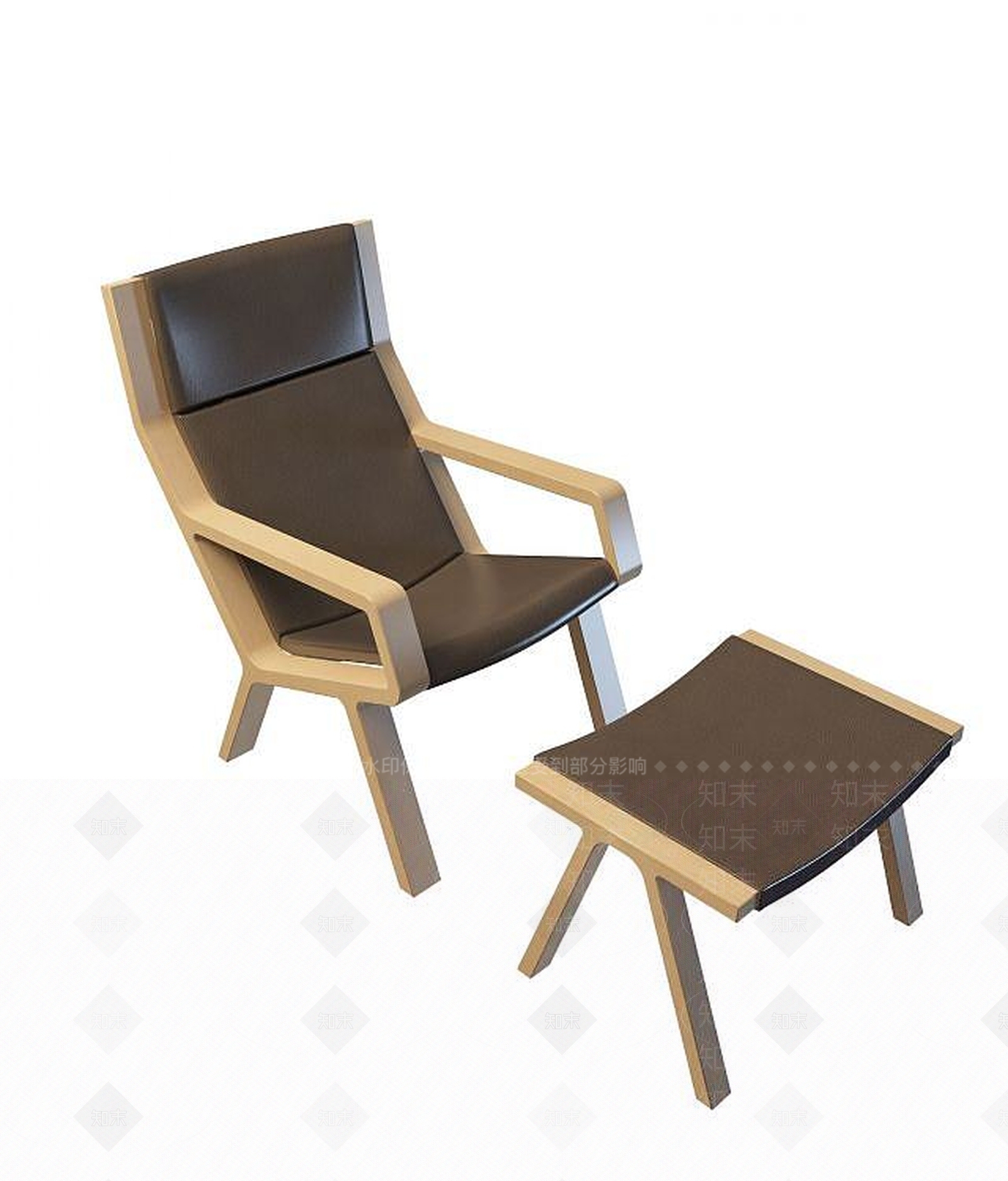 中式躺椅3D模型下载【ID:1194265477】