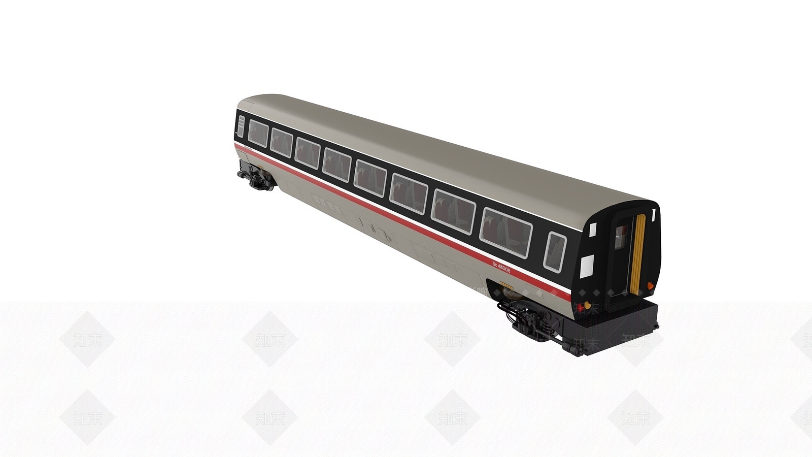 现代火车3D模型下载【ID:1194267689】