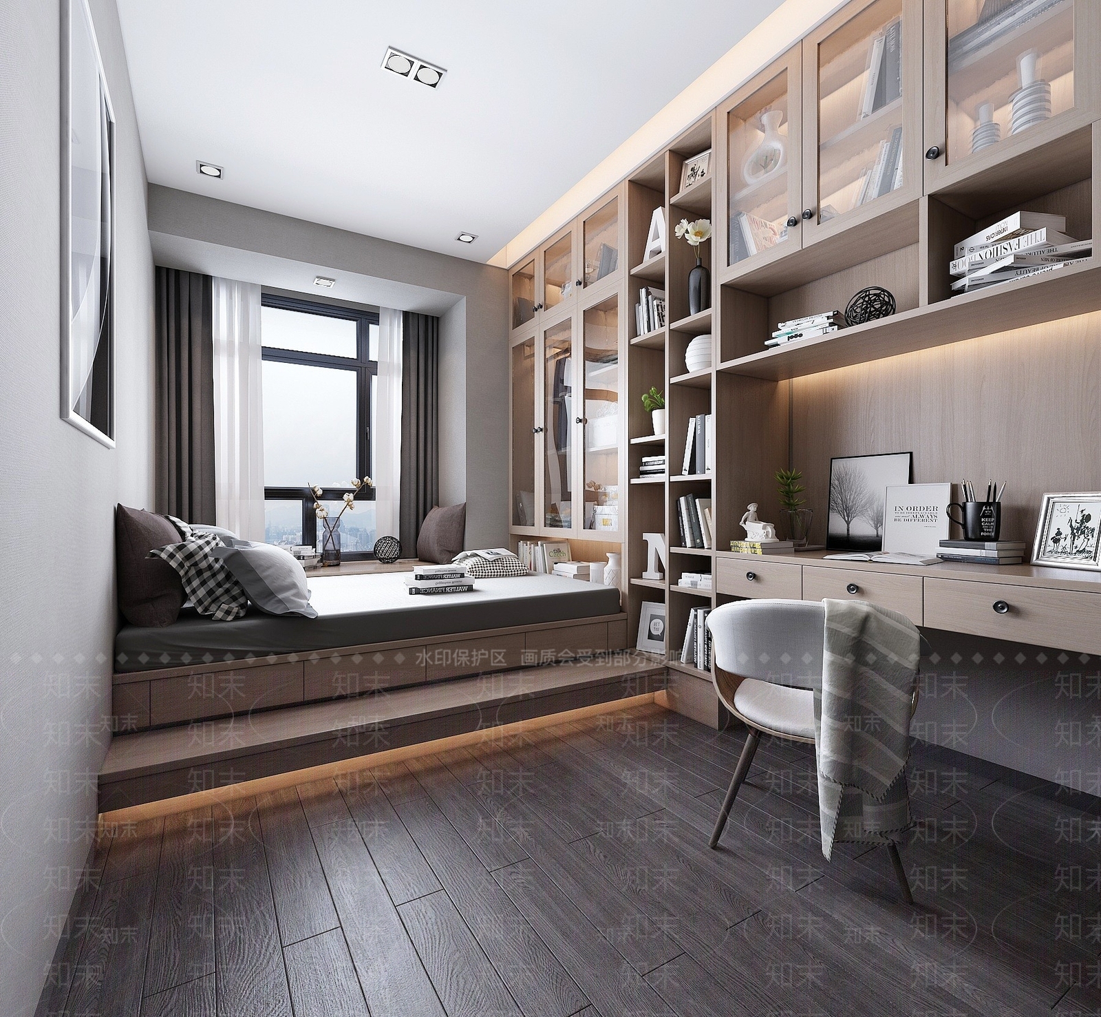 现代榻榻米3D模型下载【ID:1194268459】