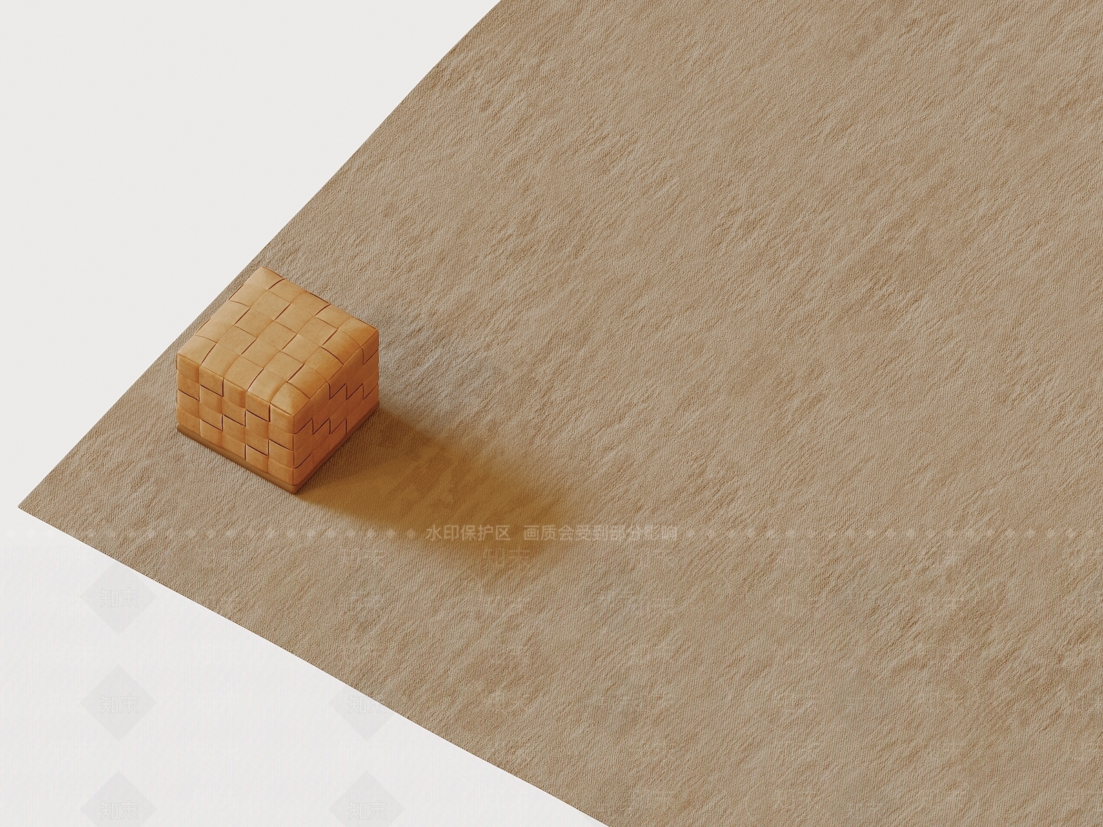 现代奶油地毯3D模型下载【ID:1194268507】
