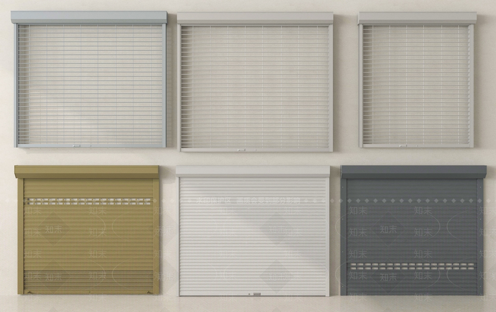 现代卷帘门SU模型下载【ID:1194268891】