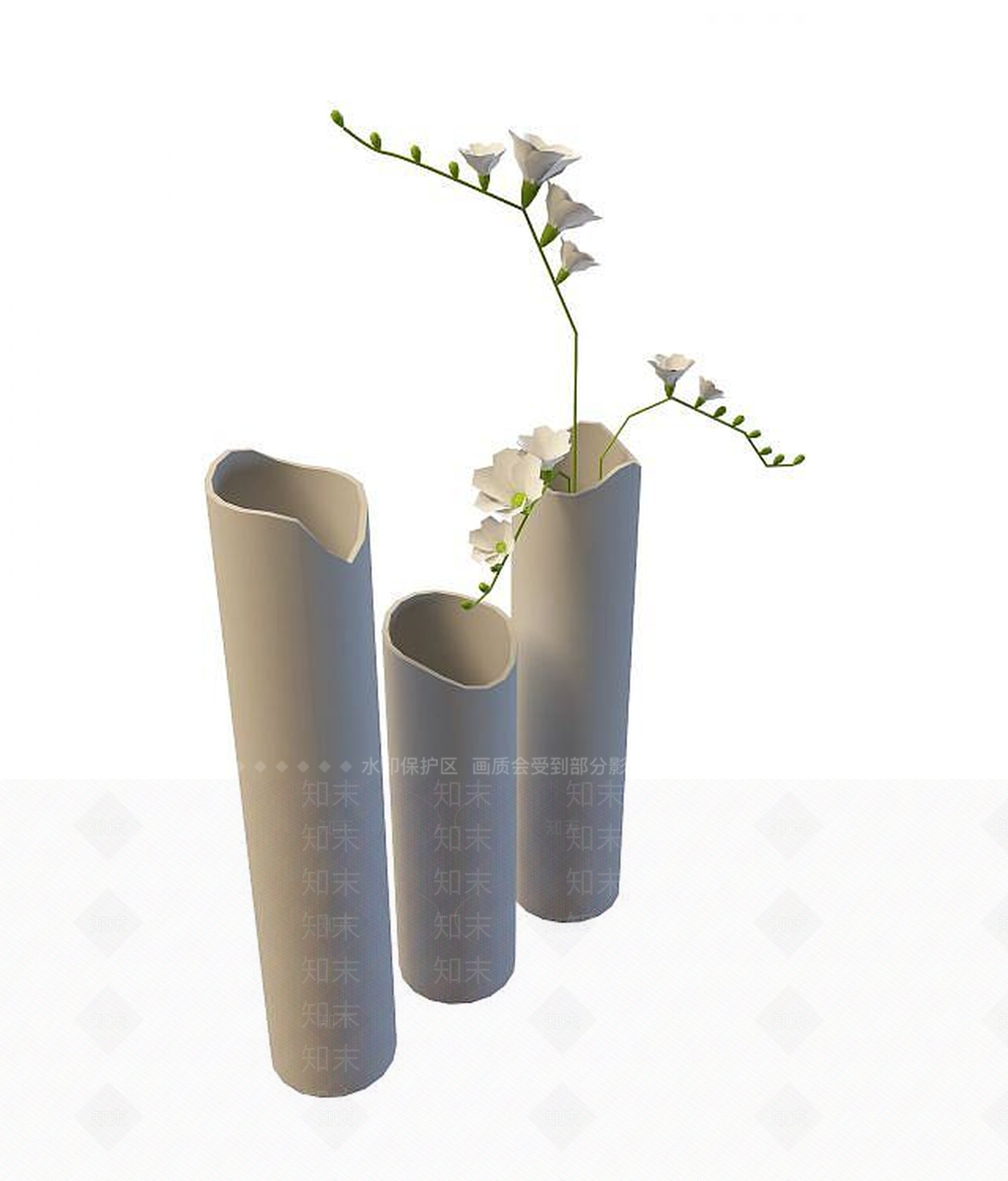现代花瓶3D模型下载【ID:1194269403】