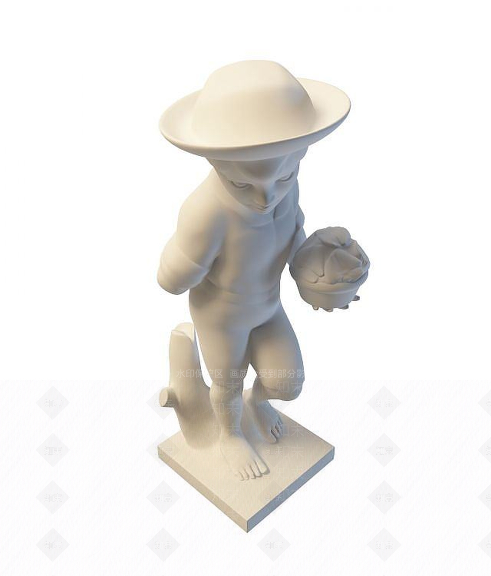 现代雕塑3D模型下载【ID:1194270422】