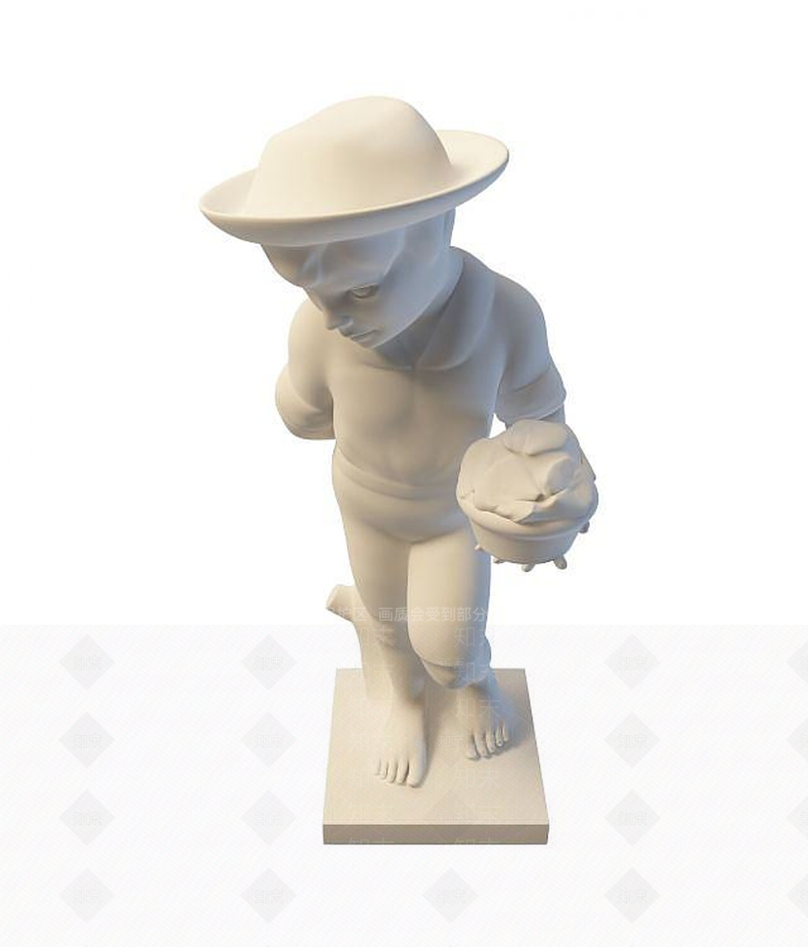 现代雕塑3D模型下载【ID:1194270422】