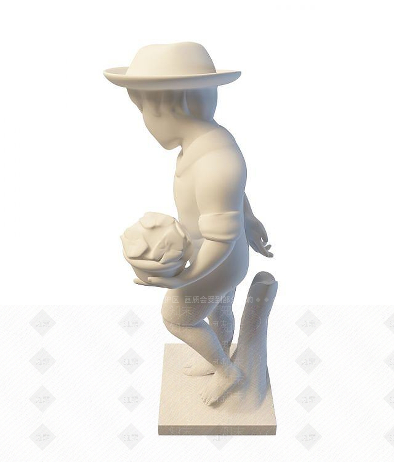 现代雕塑3D模型下载【ID:1194270422】