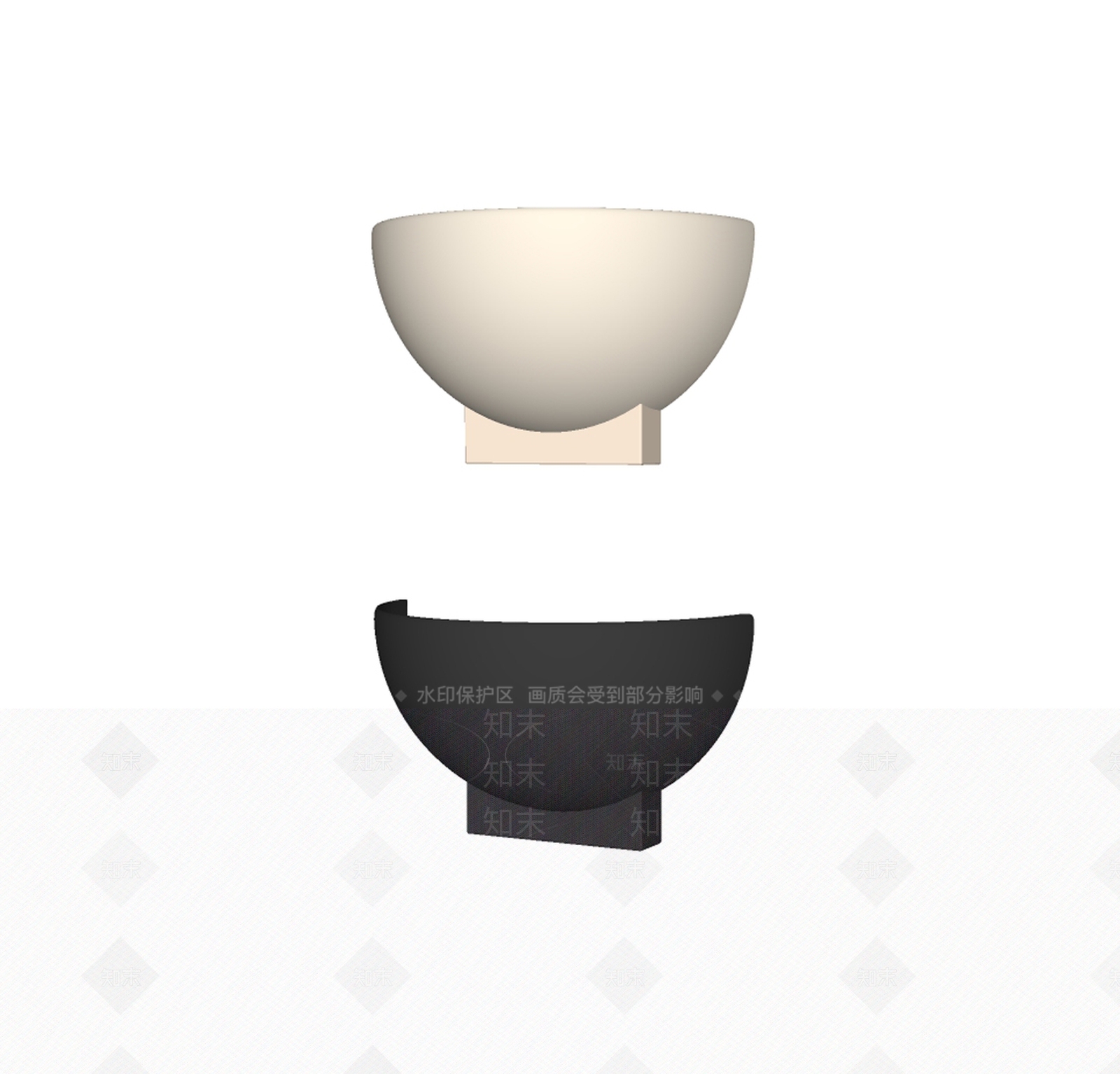 奶油中古壁灯SU模型下载【ID:1194271184】