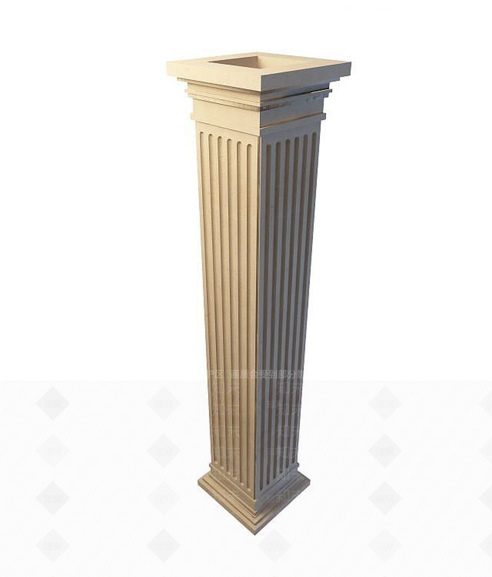 现代柱子3D模型下载【ID:1194272026】
