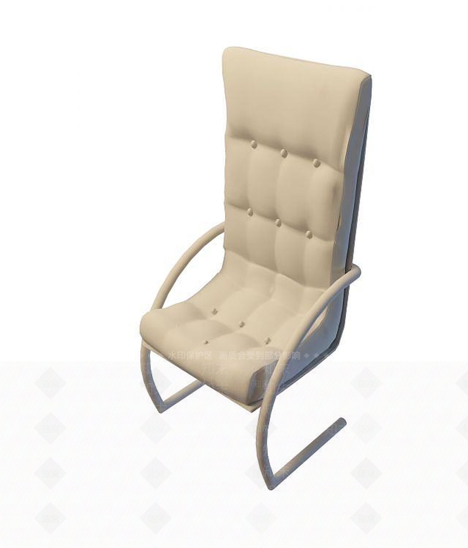 现代拉扣办公扶手椅3D模型下载【ID:1194273022】