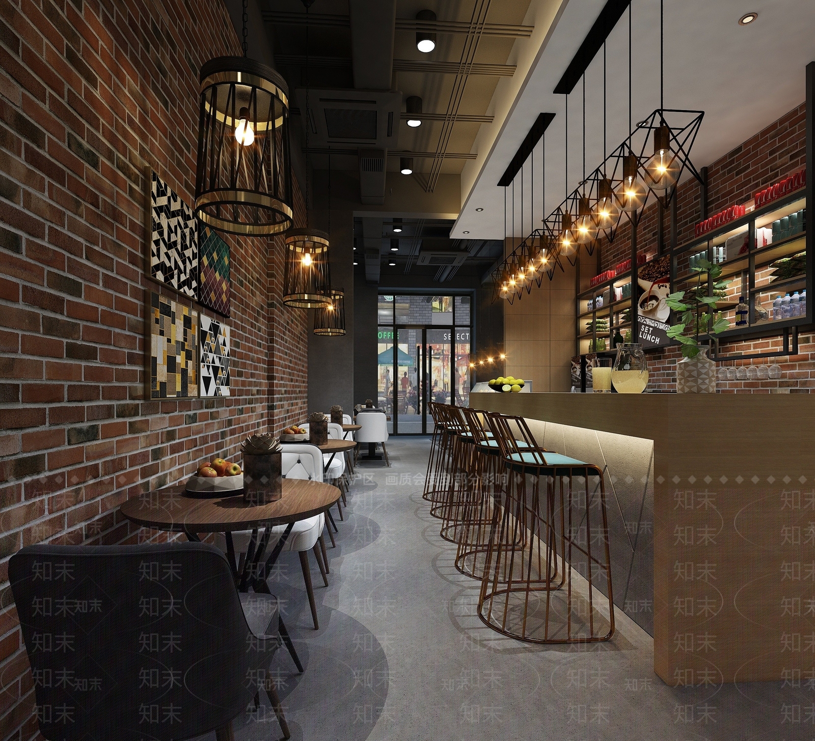 现代音乐主题餐厅3D模型下载【ID:1194274012】