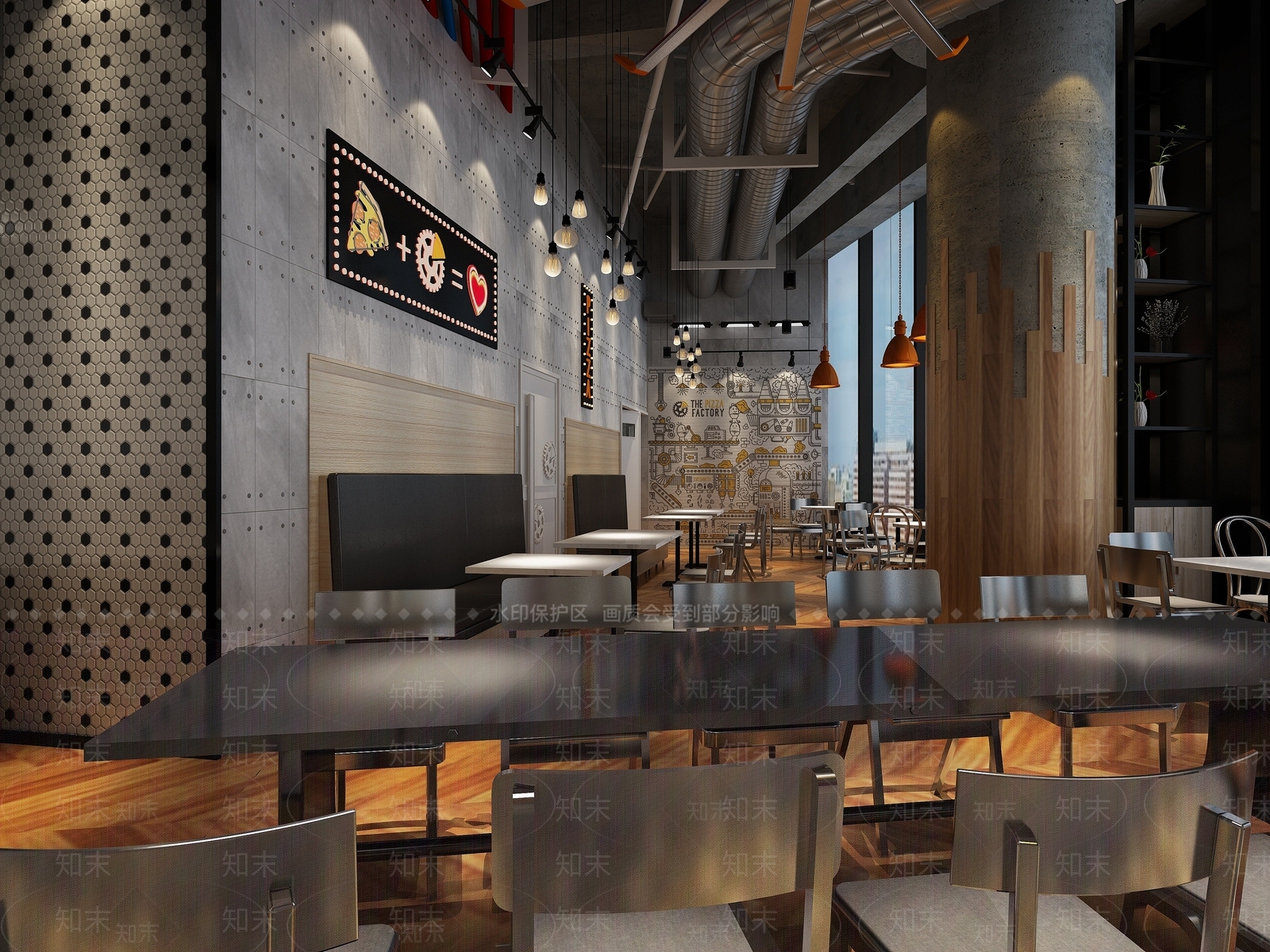 现代音乐主题餐厅3D模型下载【ID:1194274730】