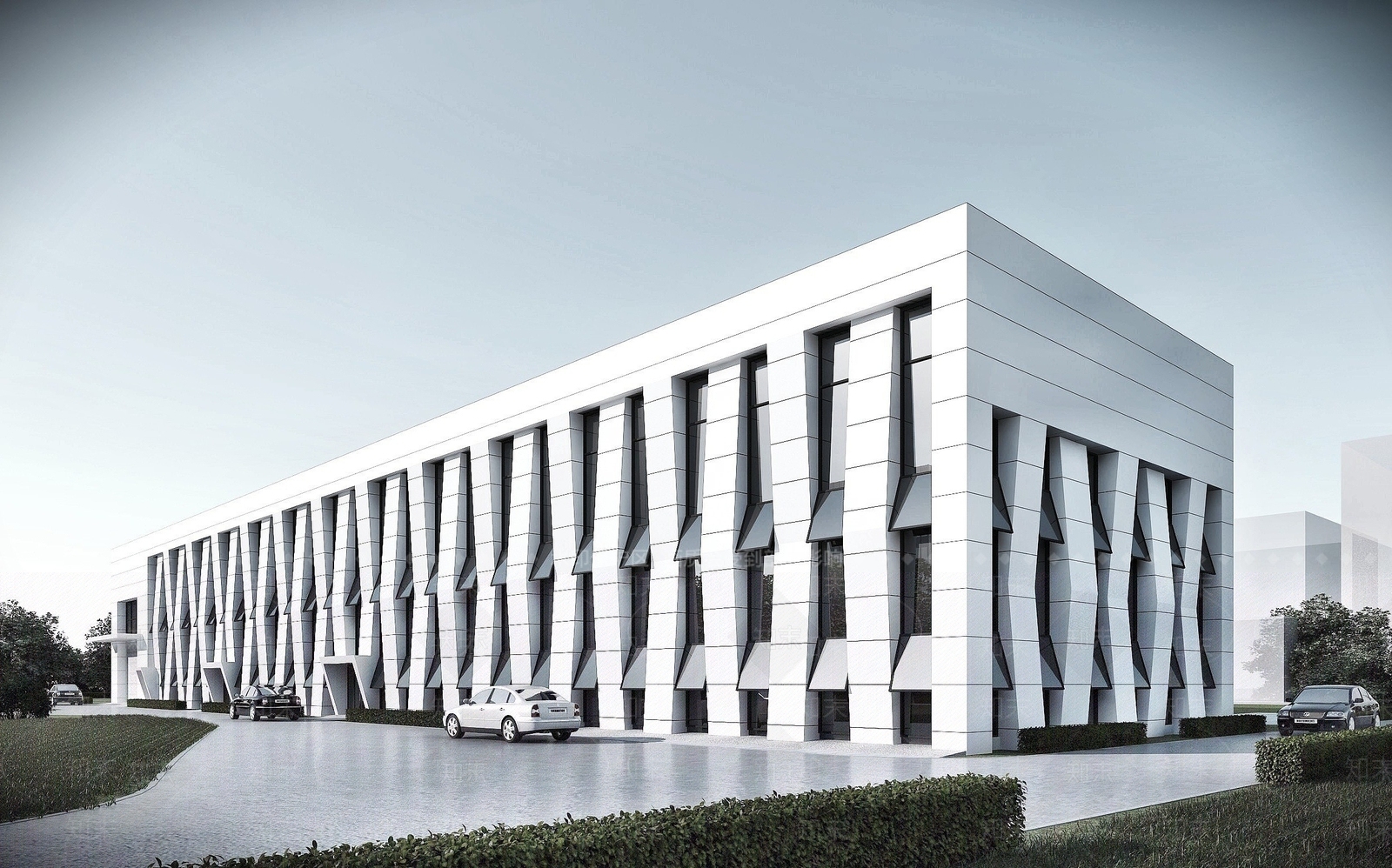 现代工业厂房3D模型下载【ID:1194275934】