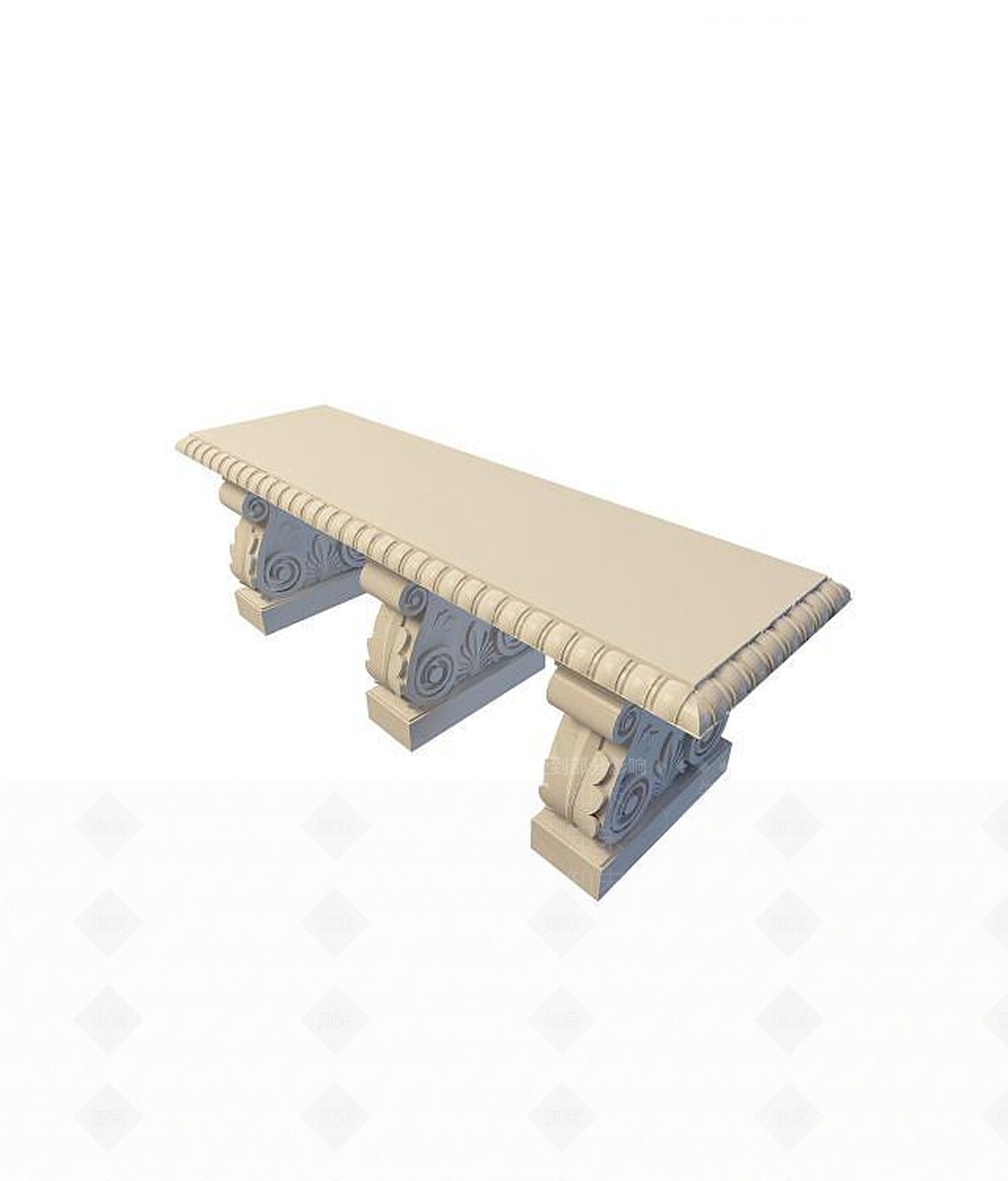 现代石凳3D模型下载【ID:1194276236】