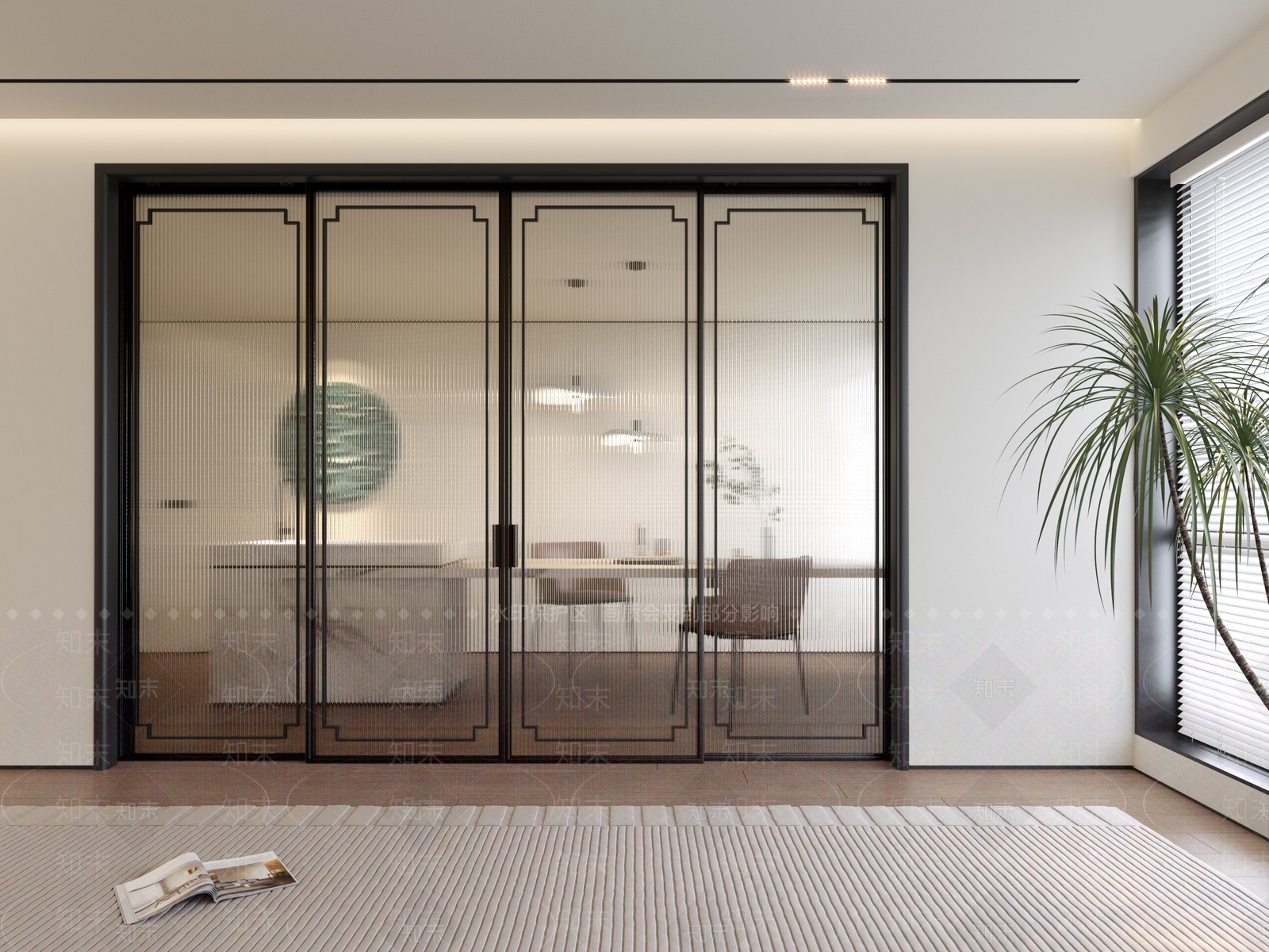 新中式中式推拉门3D模型下载【ID:1194277503】