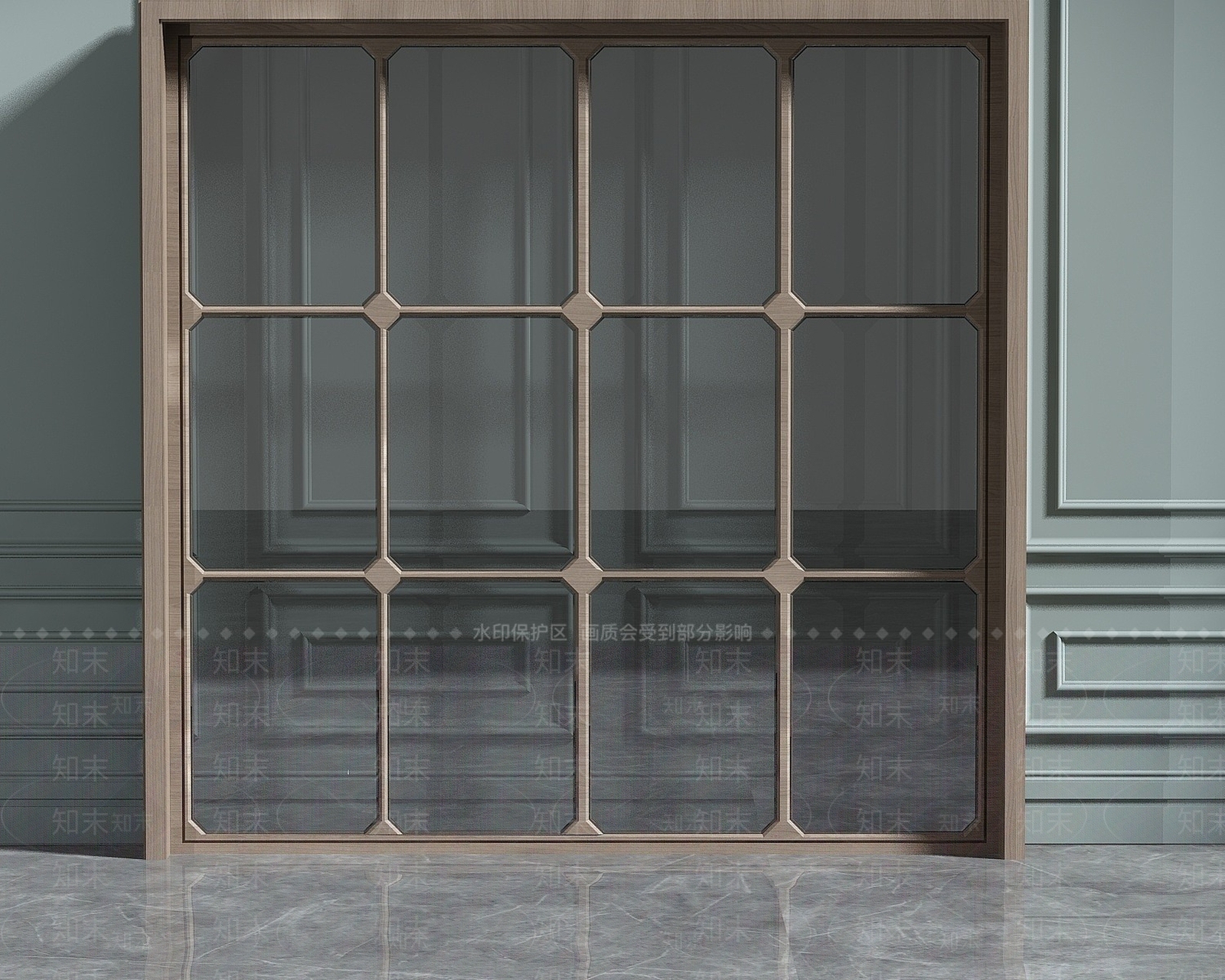 现代玻璃推拉门3D模型下载【ID:1194280498】