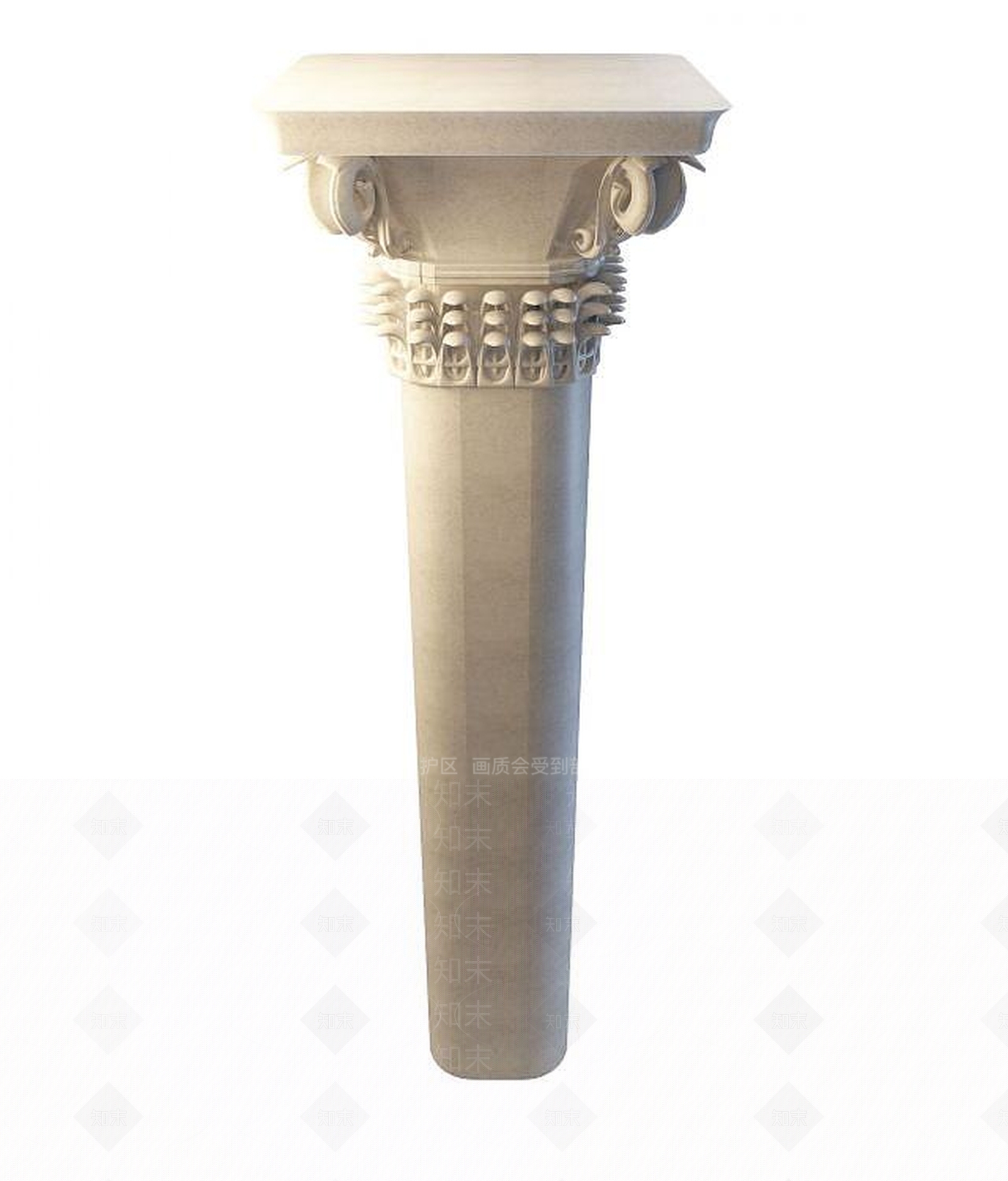 现代柱子3D模型下载【ID:1194285283】