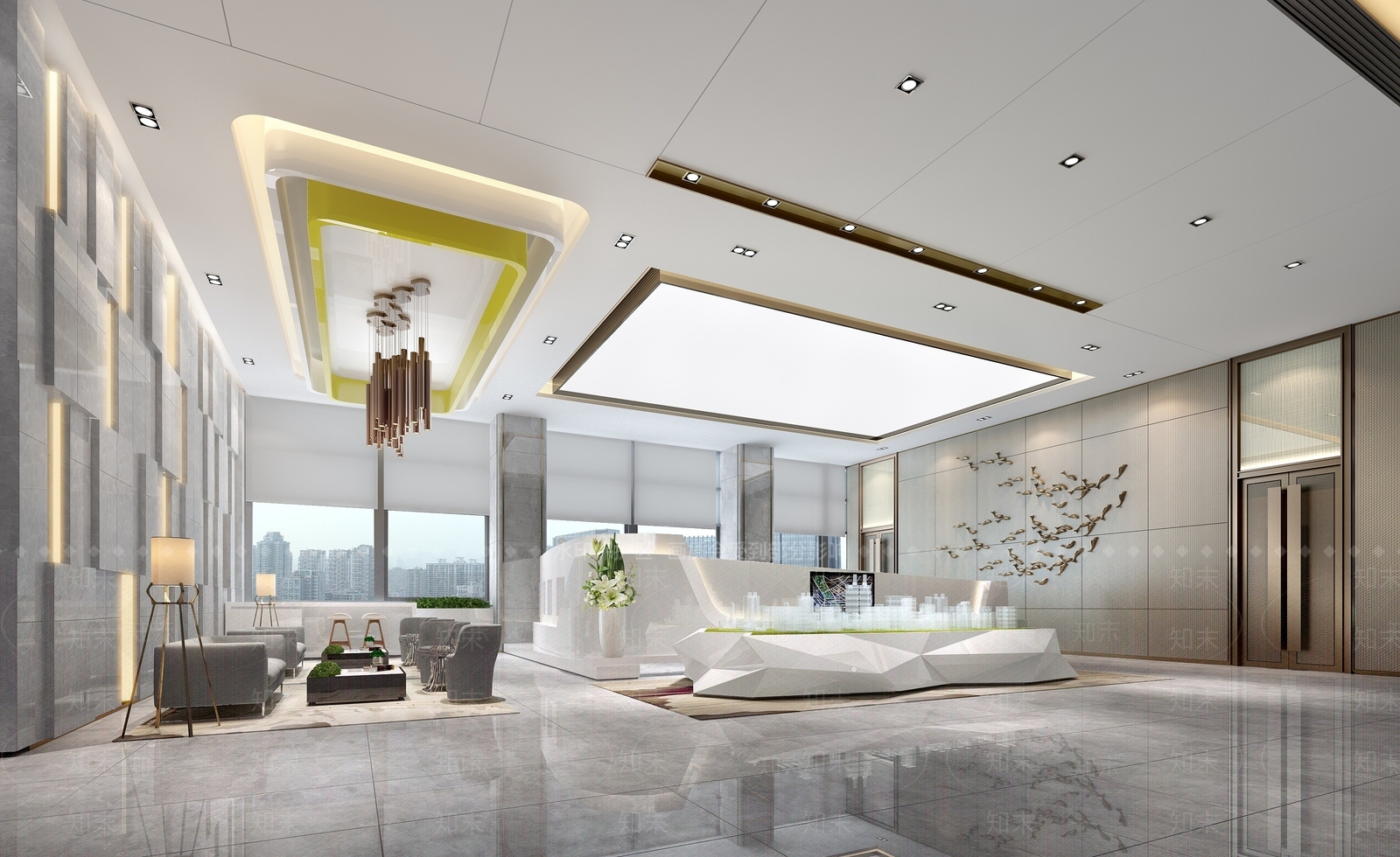 现代售楼处3D模型下载【ID:1194285338】