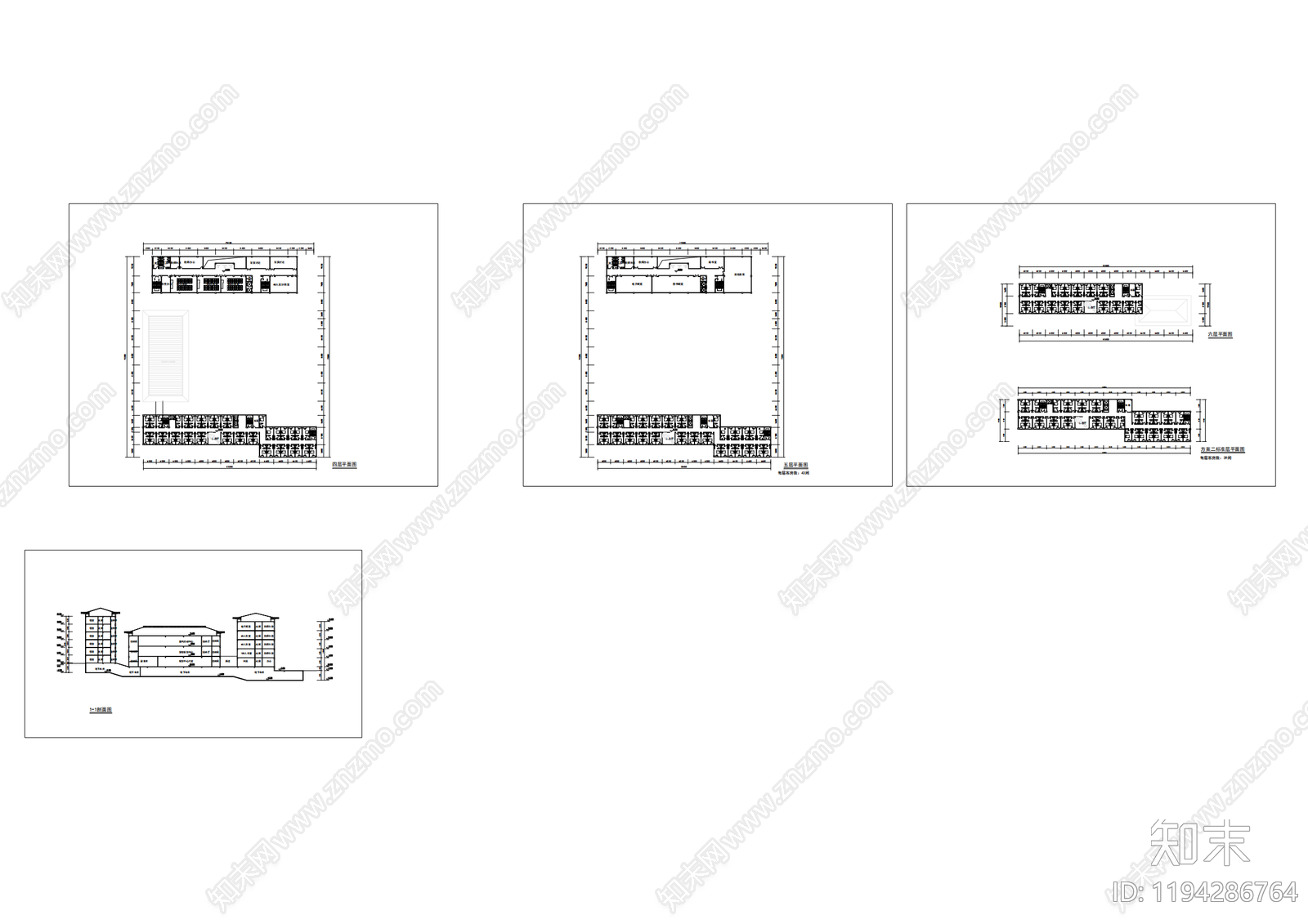 现代学校建筑cad施工图下载【ID:1194286764】