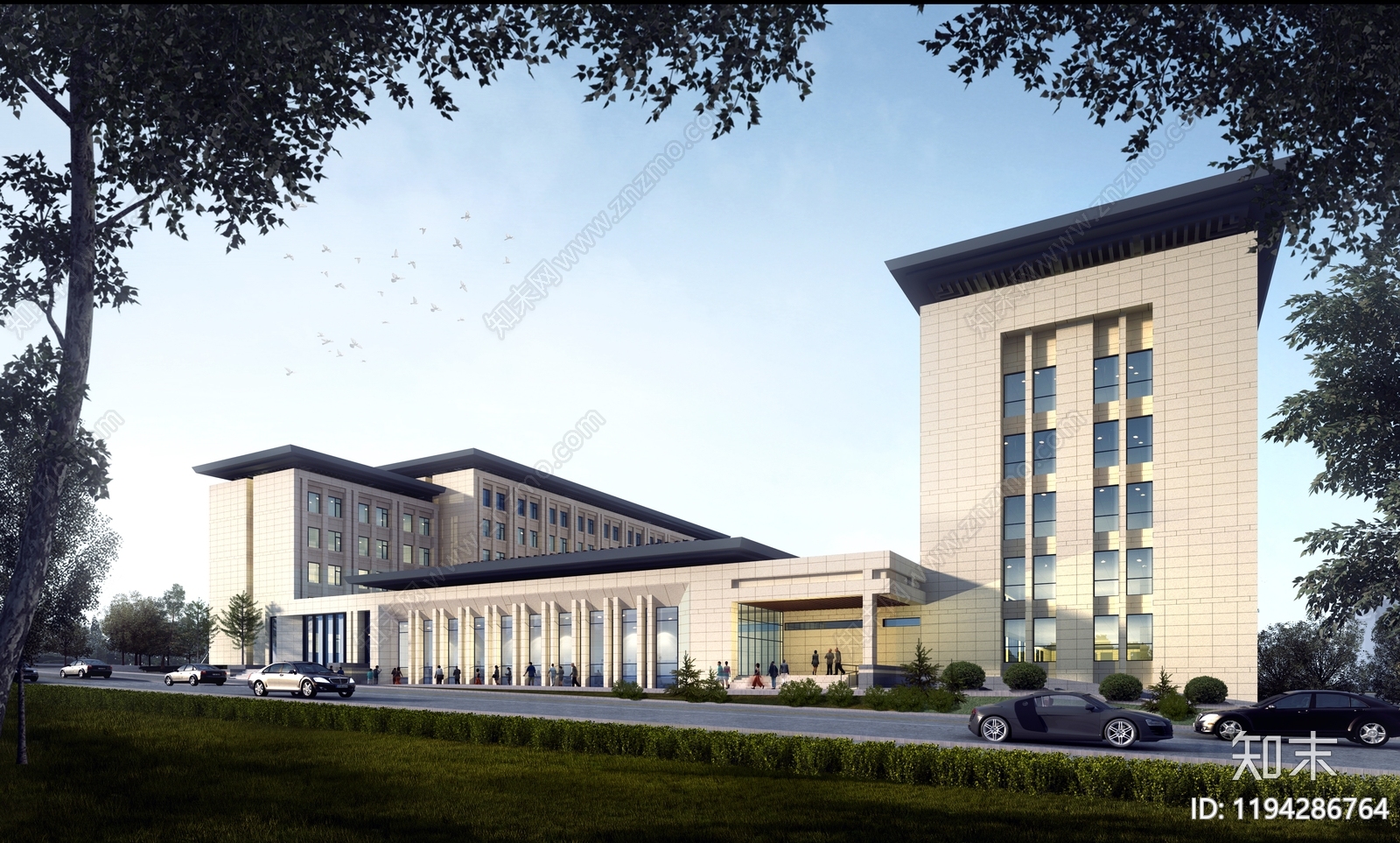 现代学校建筑cad施工图下载【ID:1194286764】