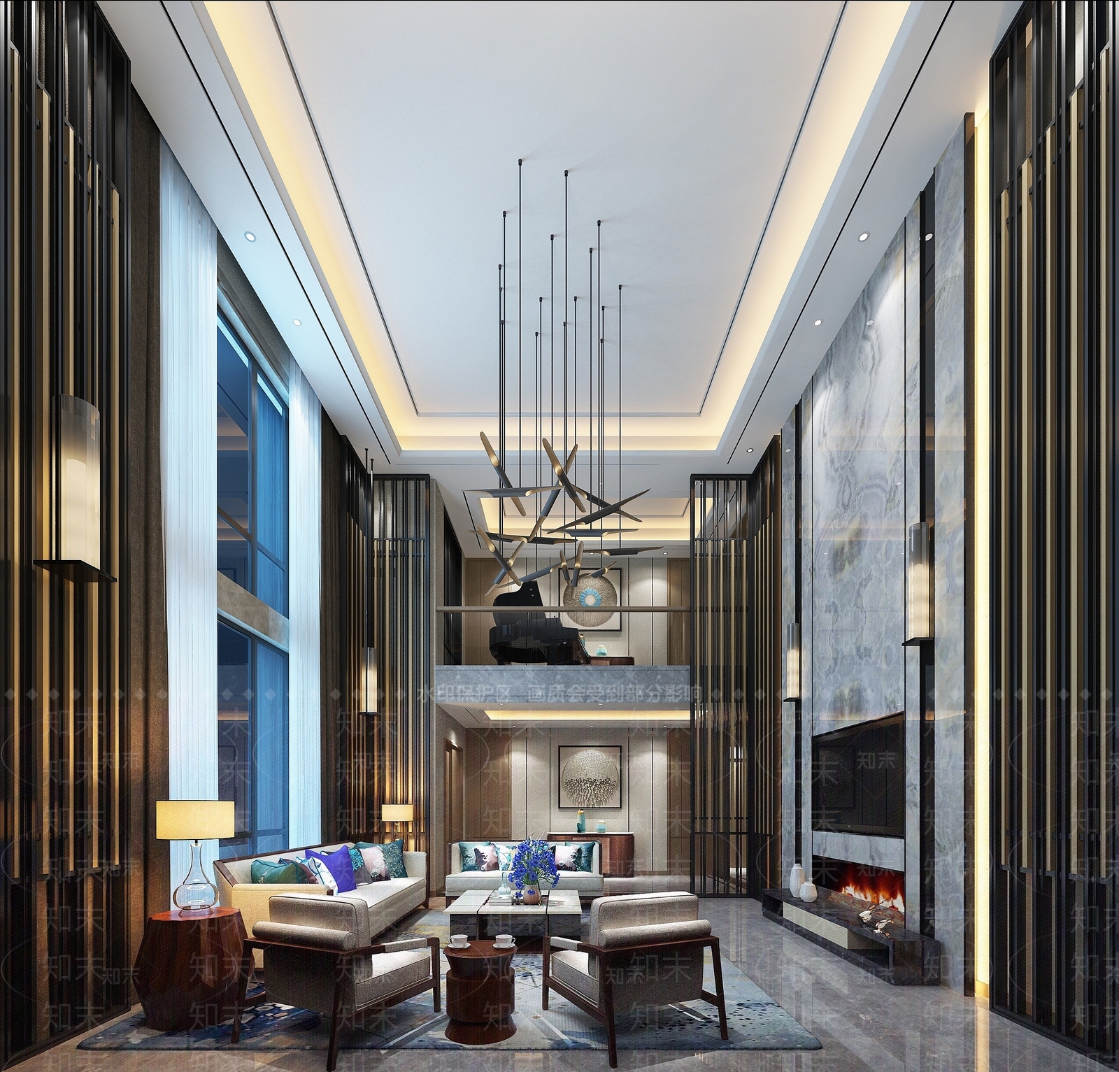 欧式古典欧式经典客厅3D模型下载【ID:1194287295】