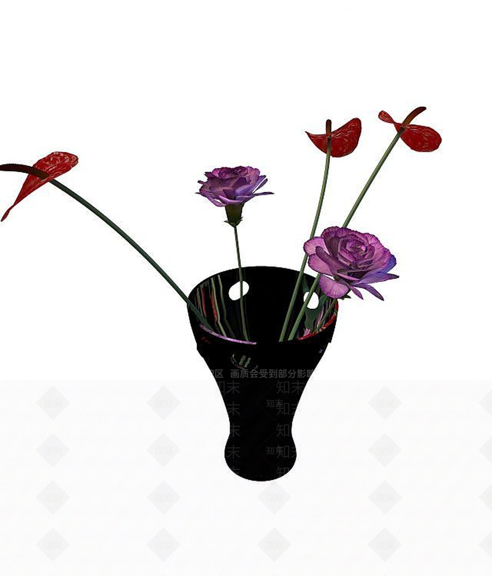 现代花瓶3D模型下载【ID:1194289082】