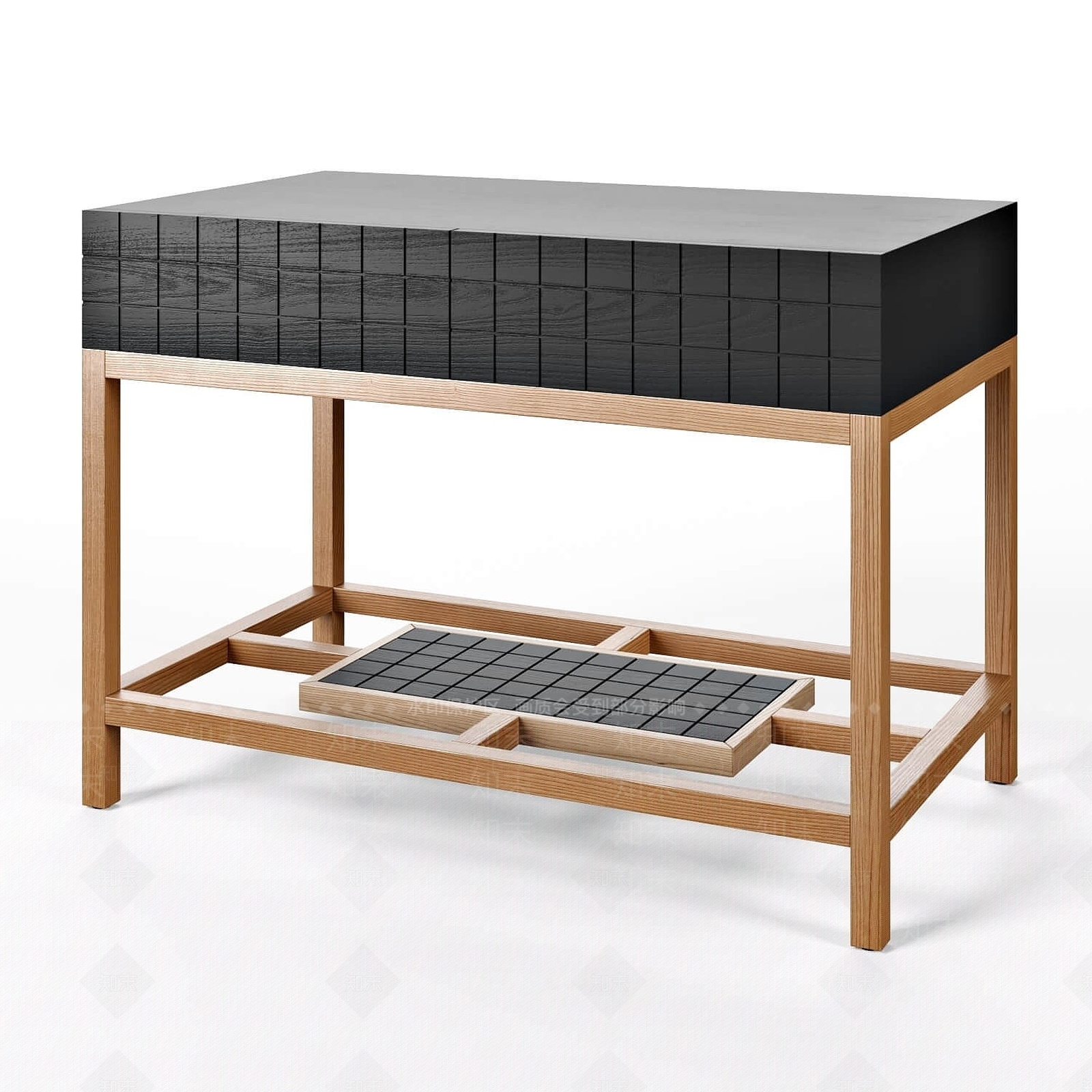 现代边柜端景台3D模型下载【ID:1194289386】