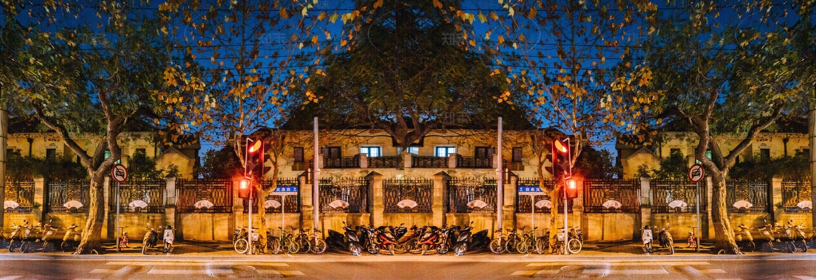 现代街道外景贴图下载【ID:1194291133】