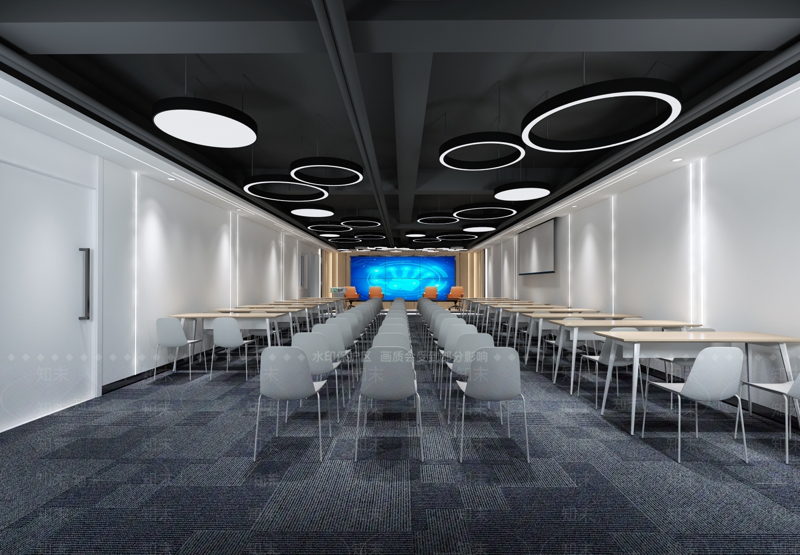 现代简约会议室3D模型下载【ID:1194291493】