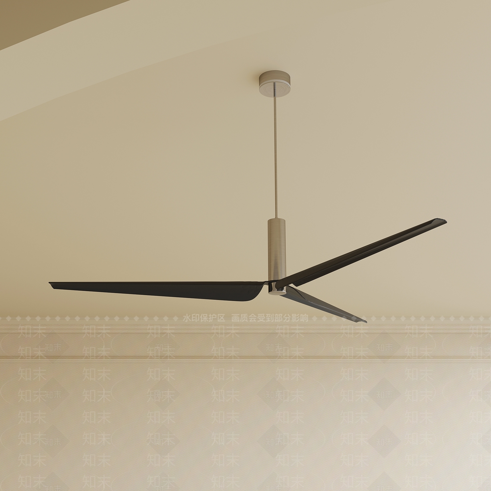 现代风扇灯3D模型下载【ID:1194292818】
