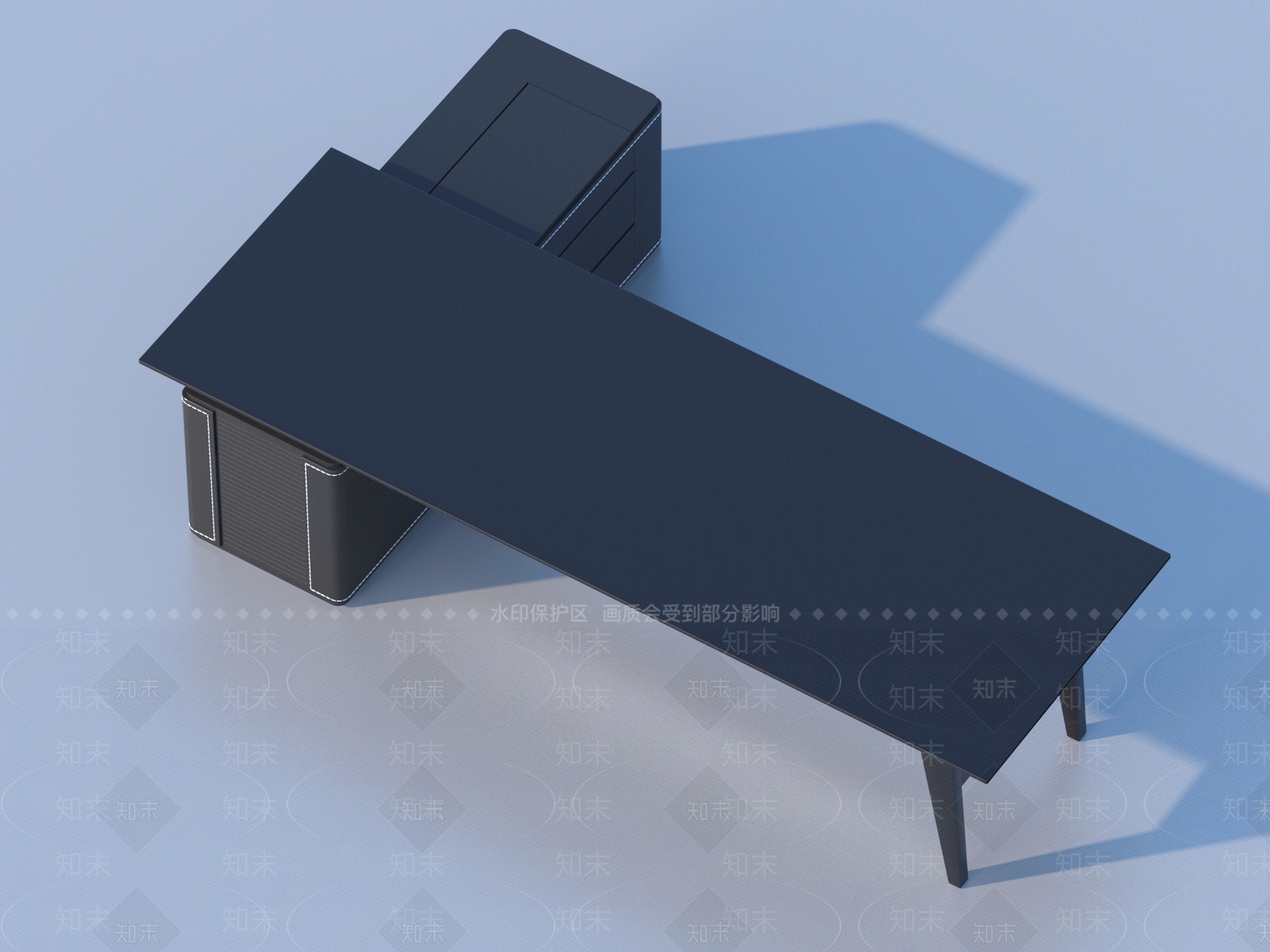 现代办公桌3D模型下载【ID:1194294804】