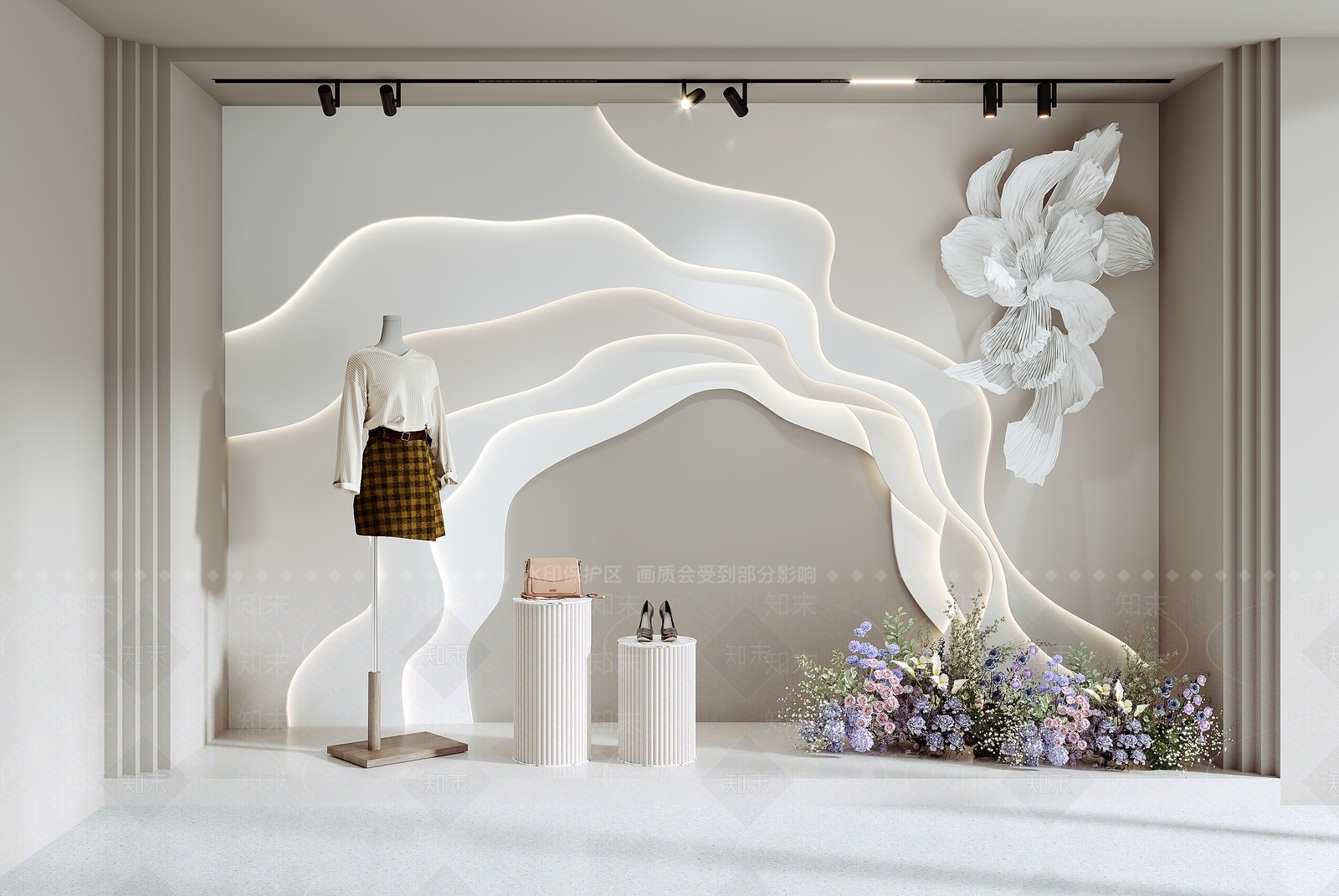 现代服装店SU模型下载【ID:1194300375】