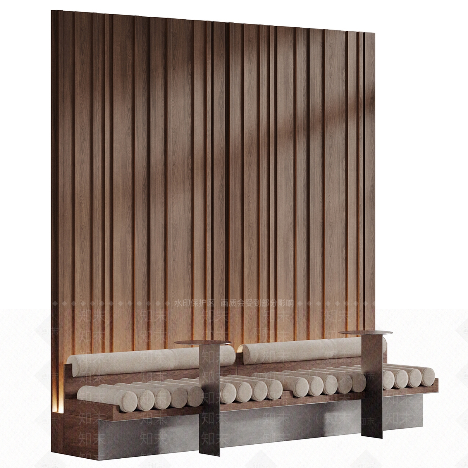 新中式轻奢卡座沙发3D模型下载【ID:1194301199】