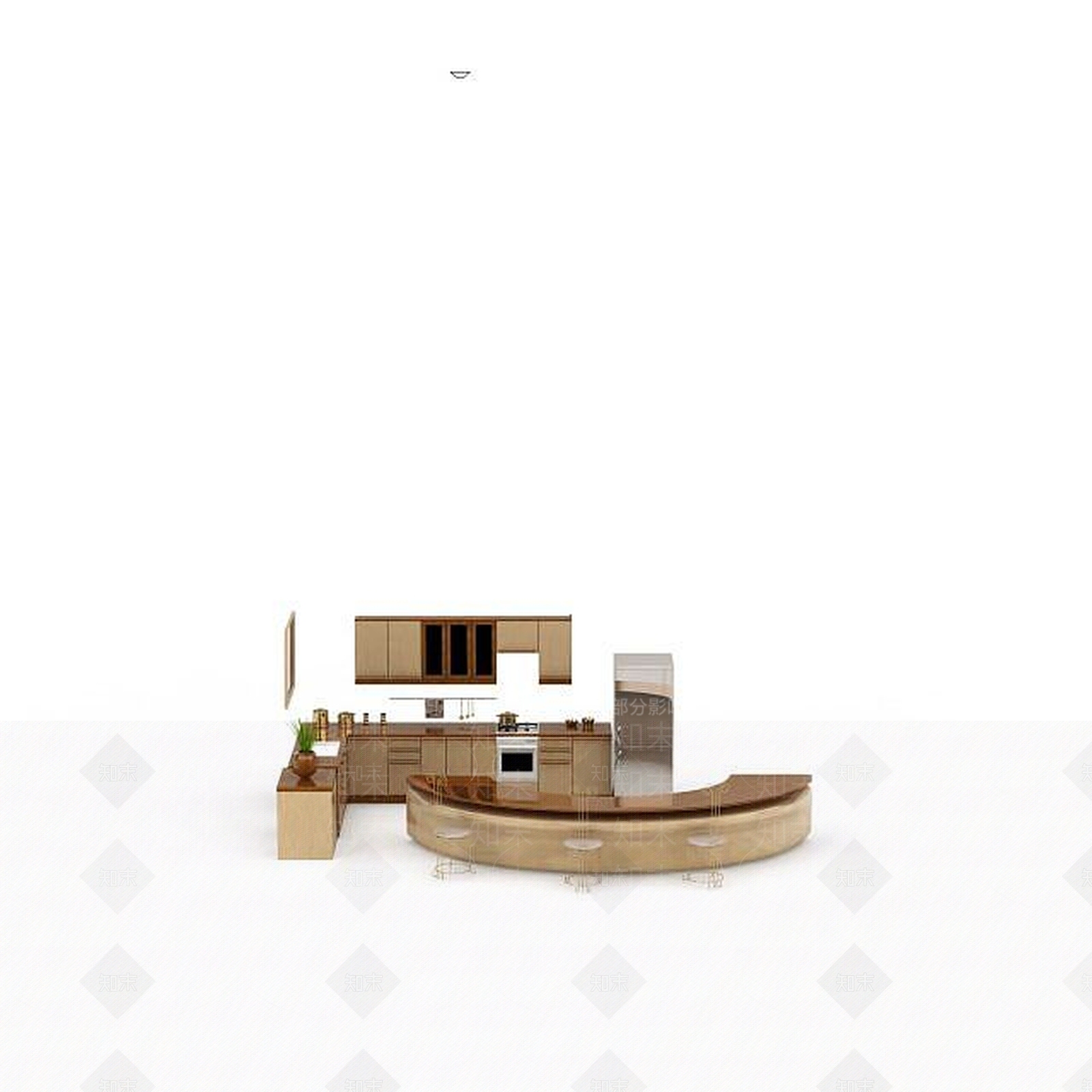 现代厨具3D模型下载【ID:1194302964】