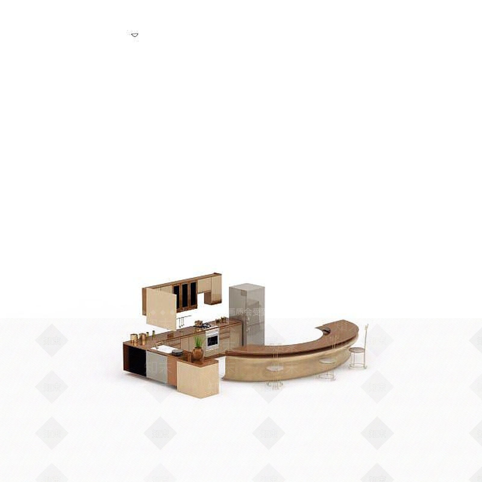 现代厨具3D模型下载【ID:1194302964】