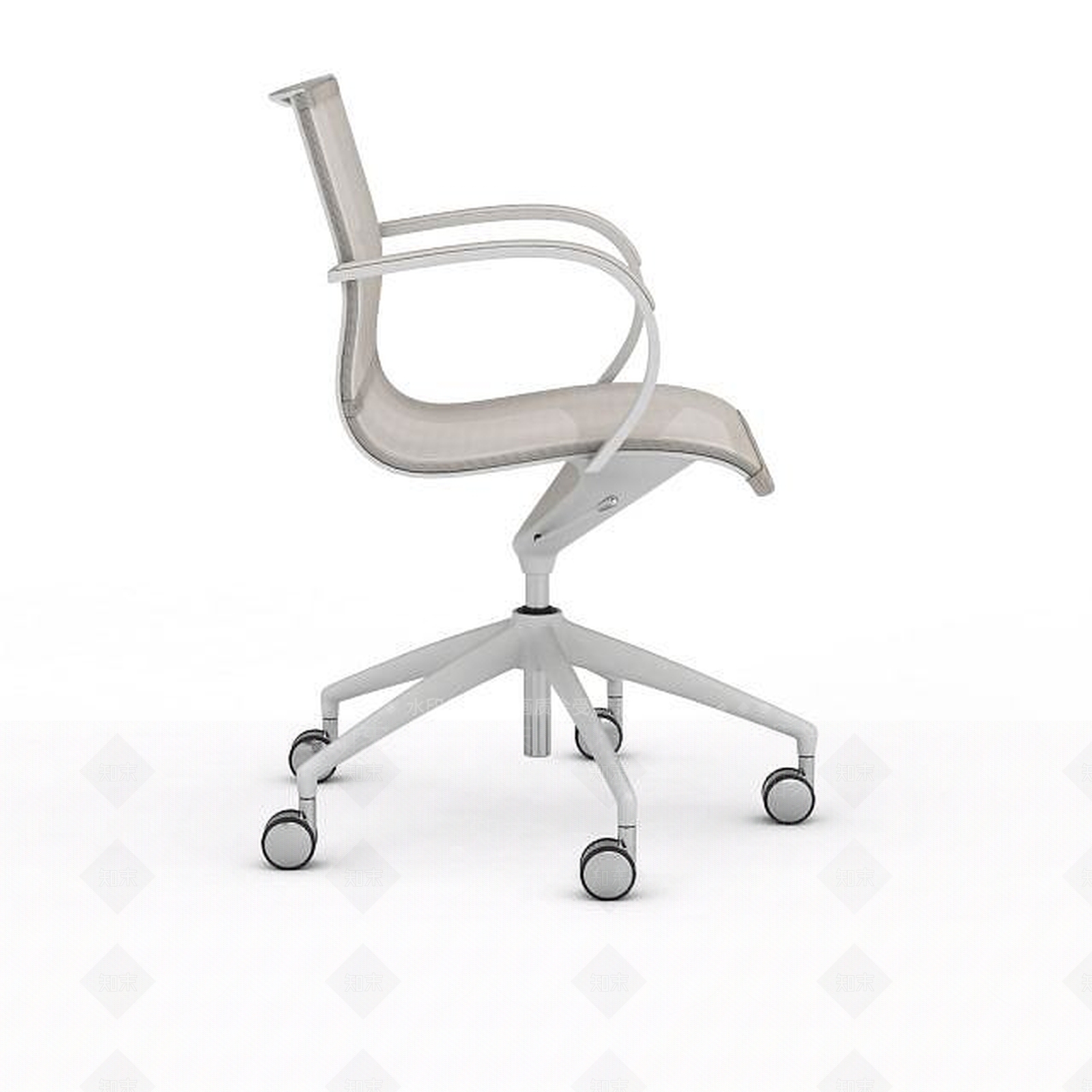 现代书桌椅3D模型下载【ID:1194303896】