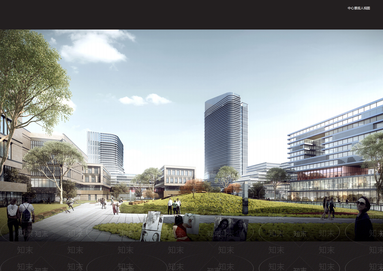 现代办公楼SU模型下载【ID:1194306456】