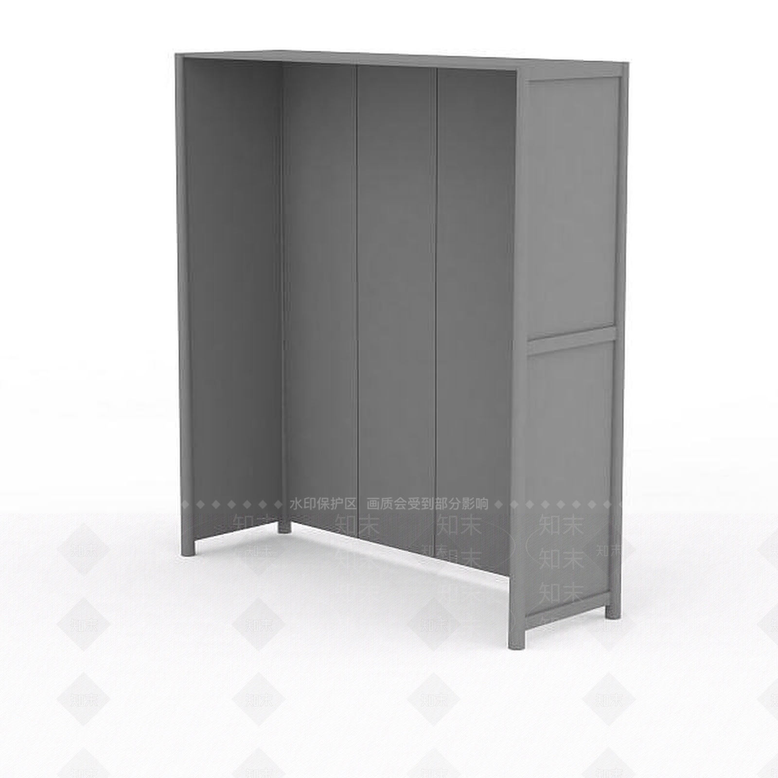 现代衣柜3D模型下载【ID:1198945269】
