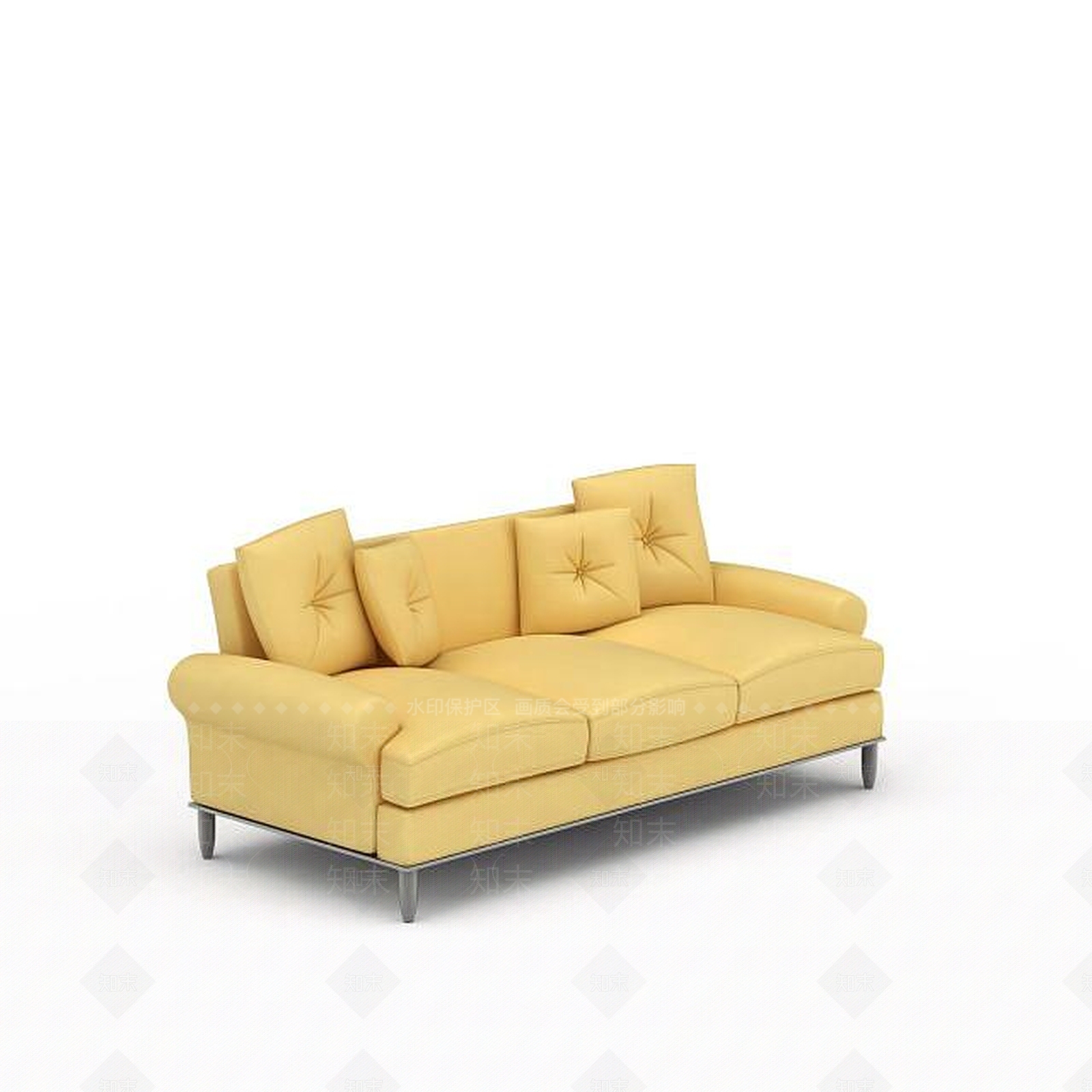 现代双人沙发3D模型下载【ID:1198956308】