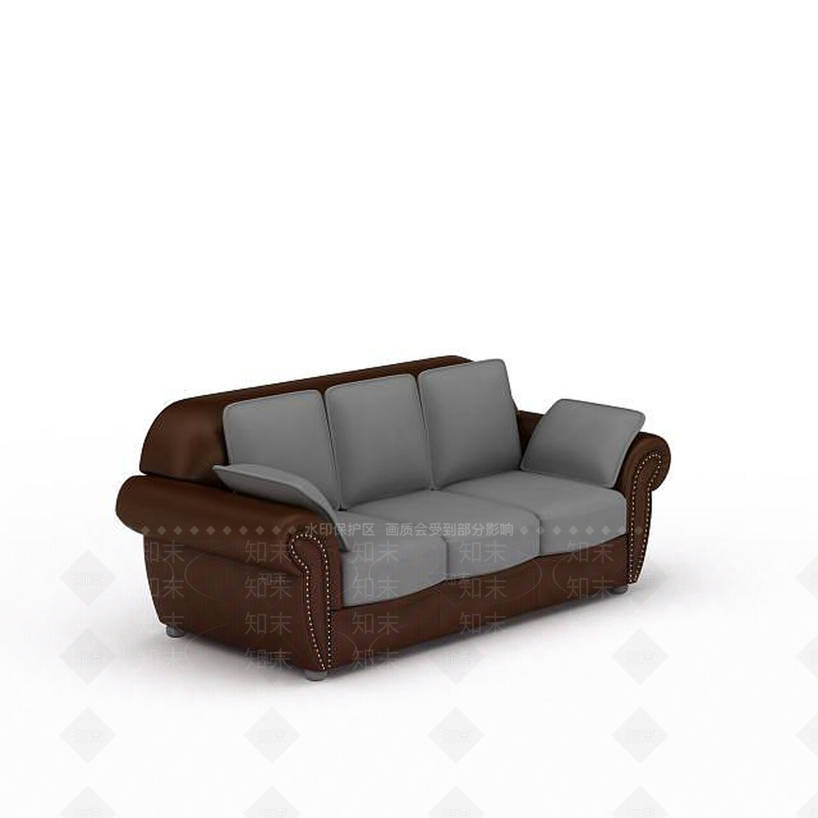 现代双人沙发3D模型下载【ID:1198945134】