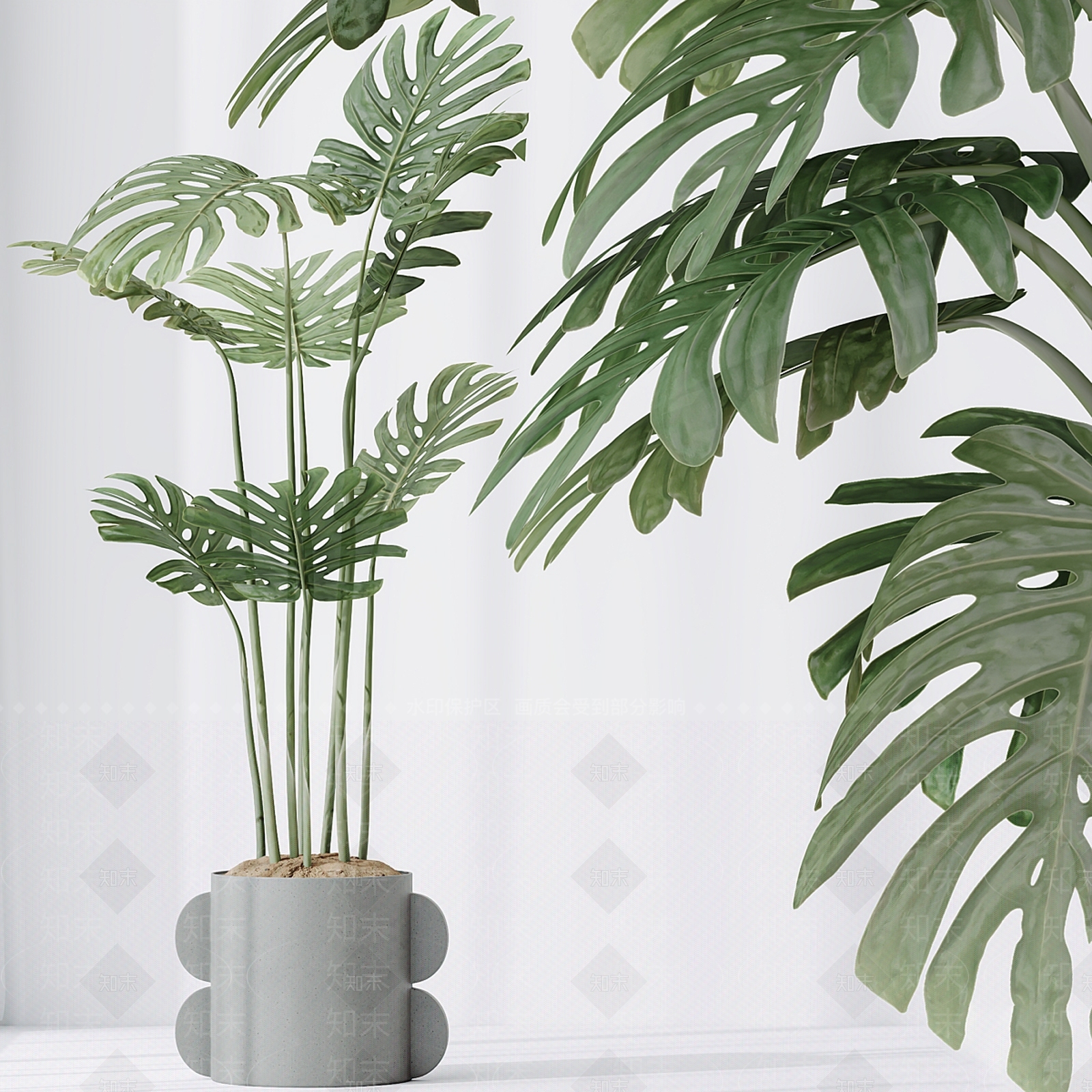 盆栽3D模型下载【ID:1194308965】