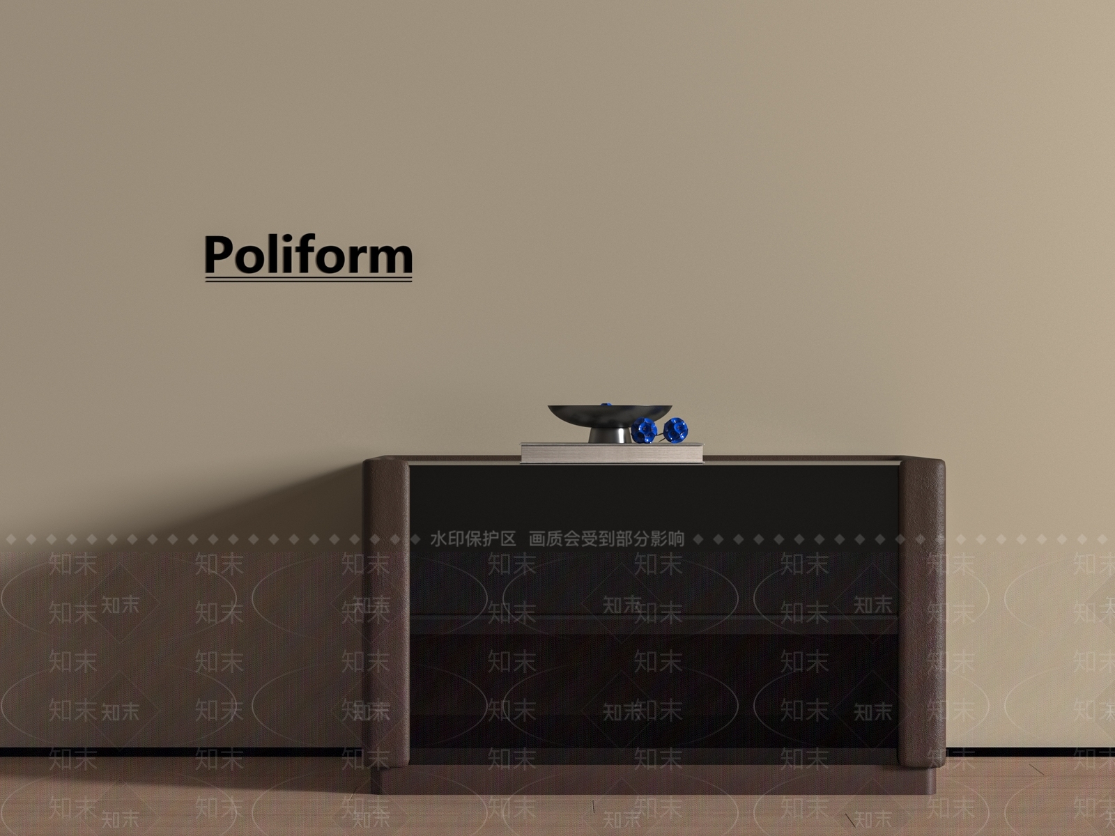 现代床头柜3D模型下载【ID:1194309381】