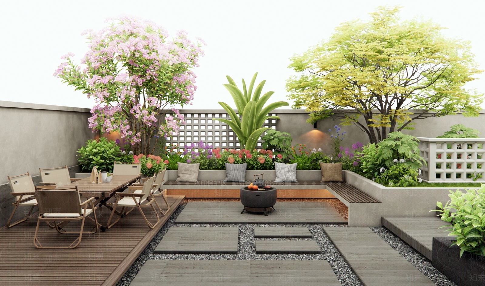 现代庭院3D模型下载【ID:1194311560】