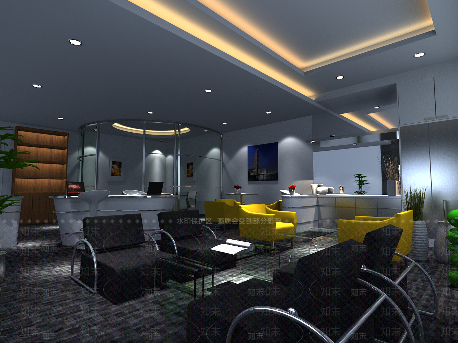 现代其他办公空间3D模型下载【ID:1194312478】