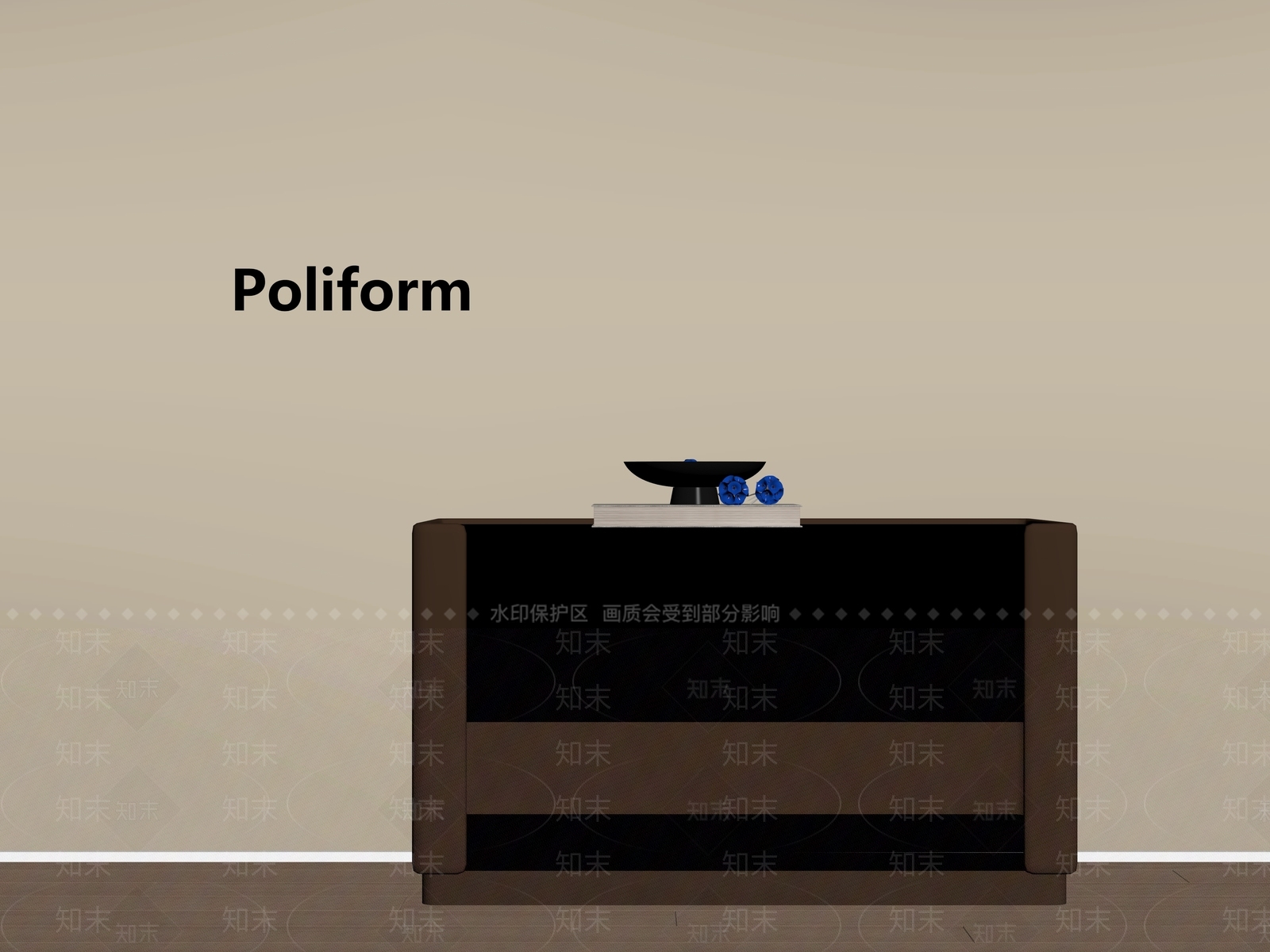 现代床头柜SU模型下载【ID:1194312603】