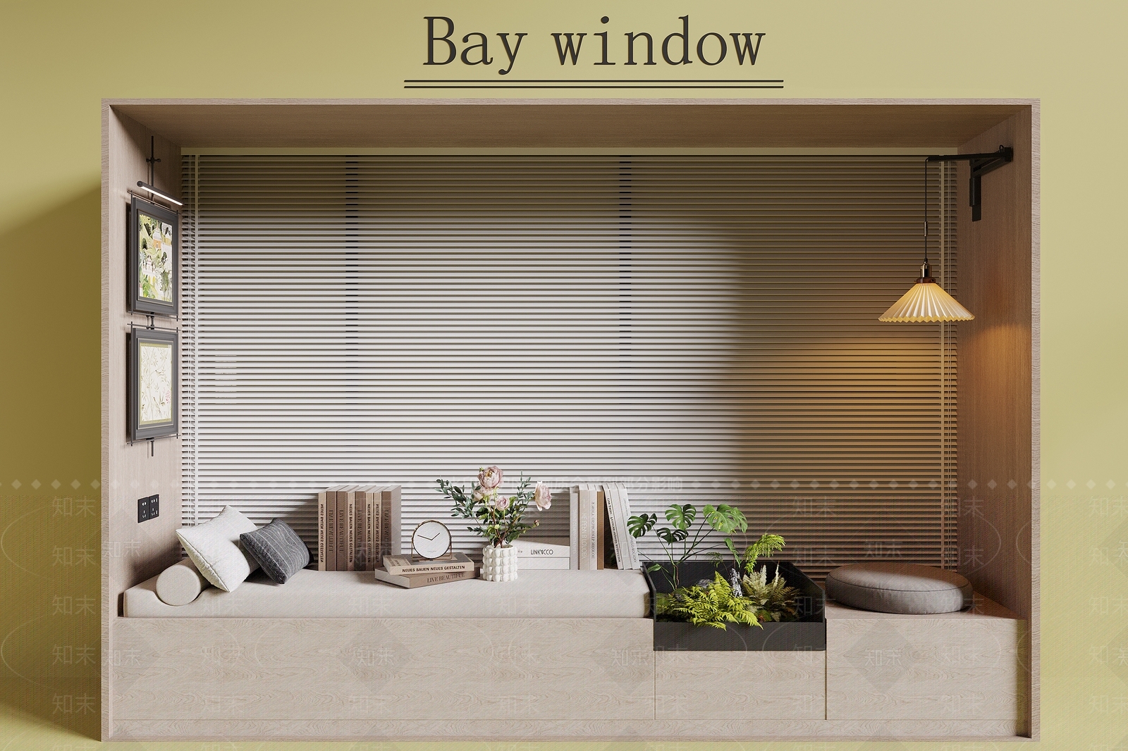 现代飘窗3D模型下载【ID:1194313844】