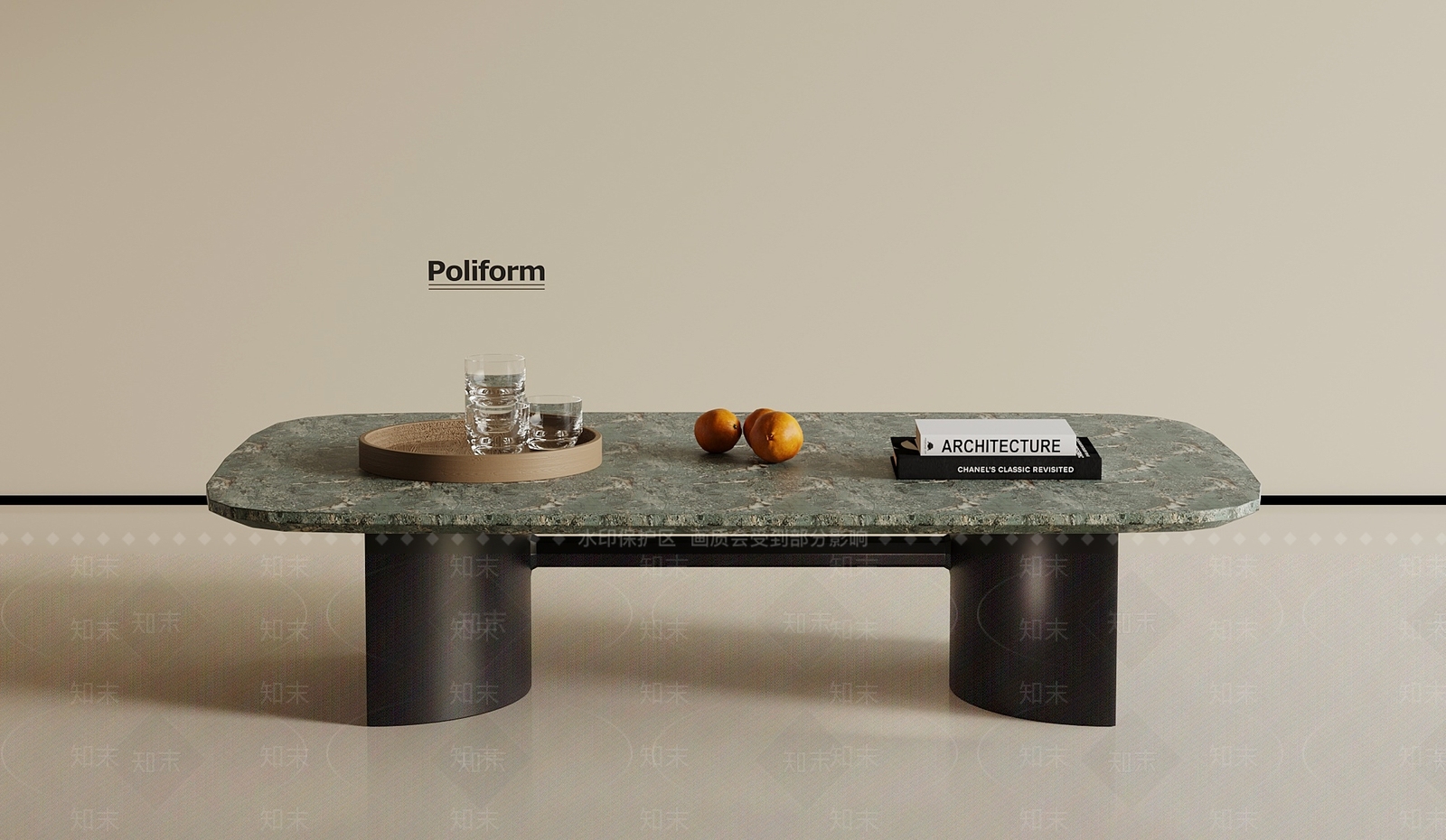 新中式意式茶几3D模型下载【ID:1194313939】