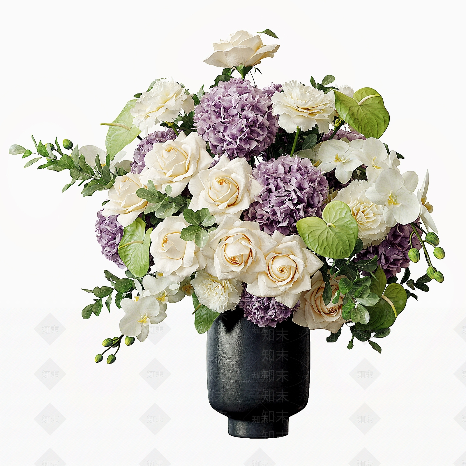 现代花艺SU模型下载【ID:1194317976】